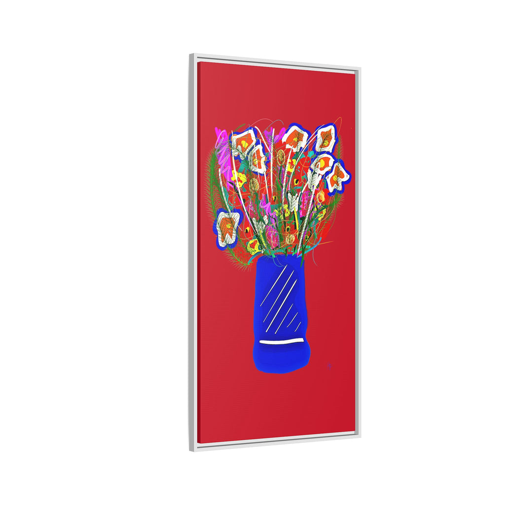 Floral Bouquet Matte Canvas Print — Framed Wall Art