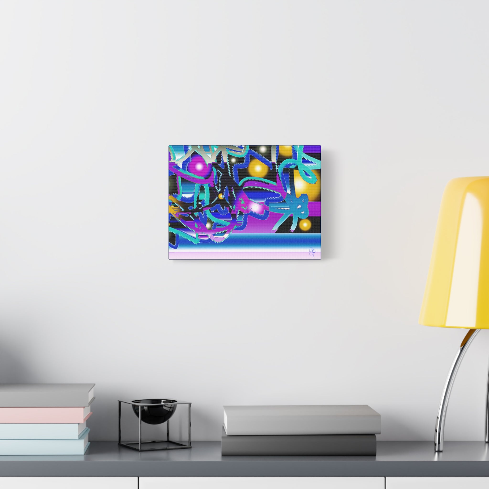 Contemporary City Lights Matte Canvas Wall Art — Stretched 1.25"