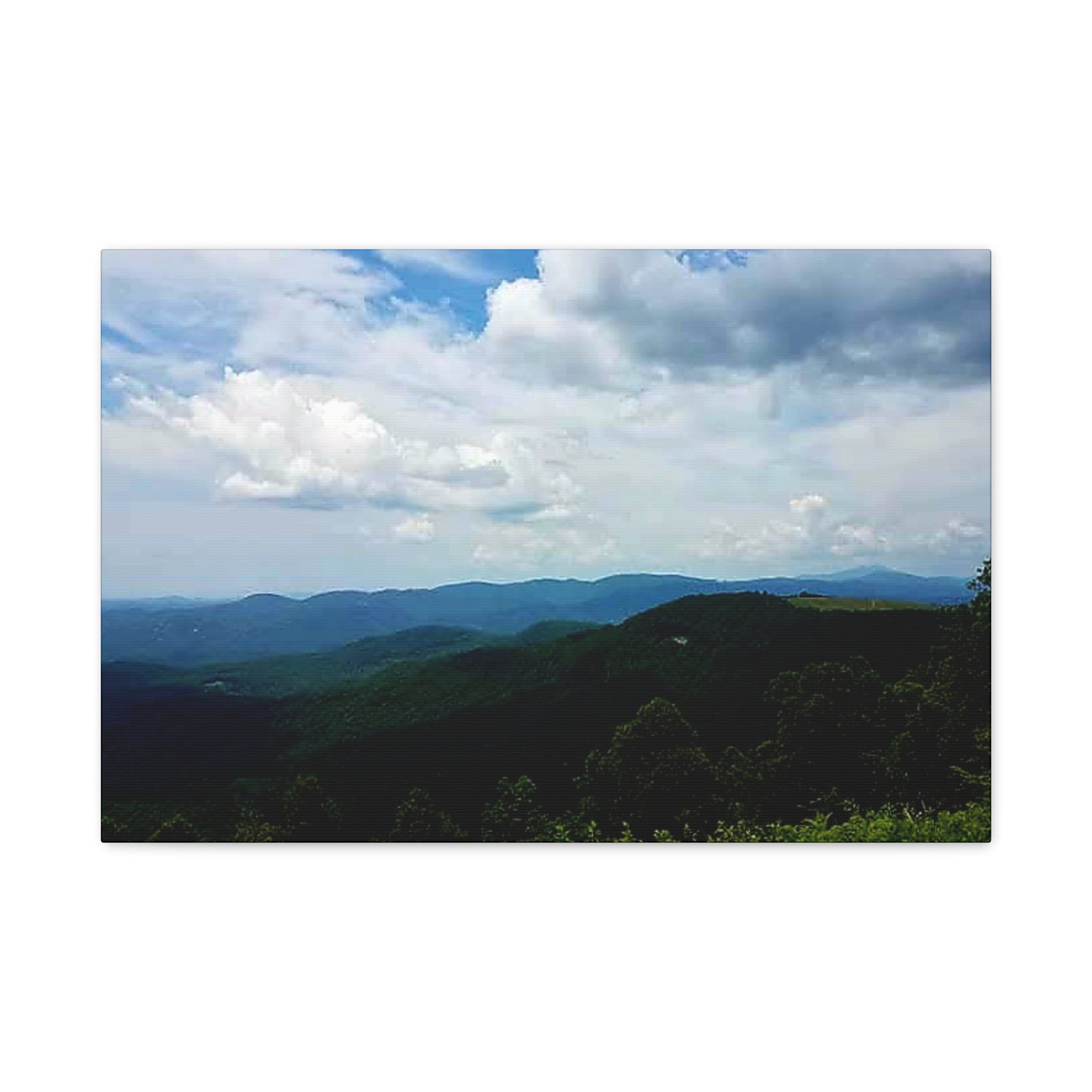 Blue Ridge Mountains Canvas Print — Matte Stretched Wall Art