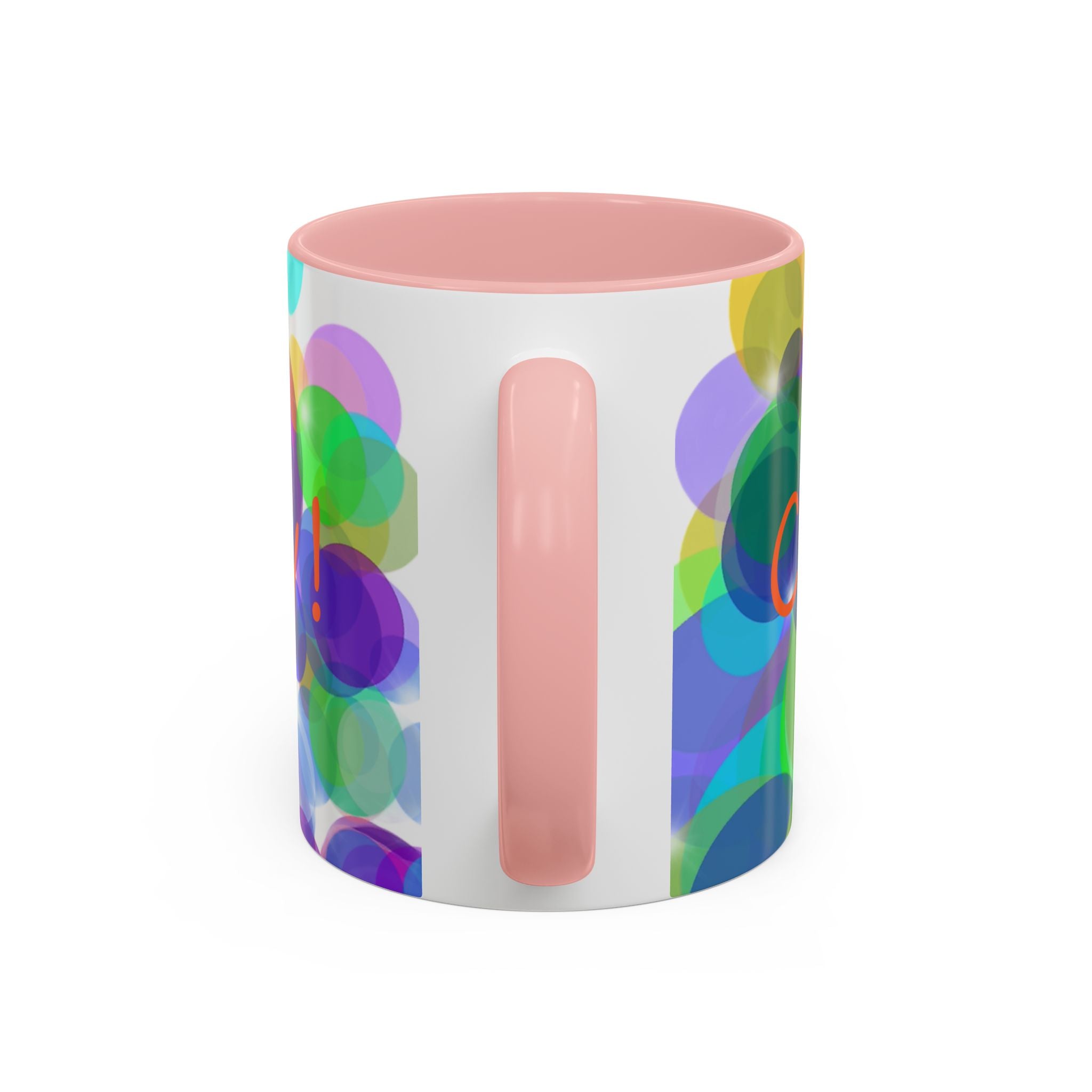 Colorful Bokeh "Choose Joy!" Accent Coffee Mug (11/15oz)