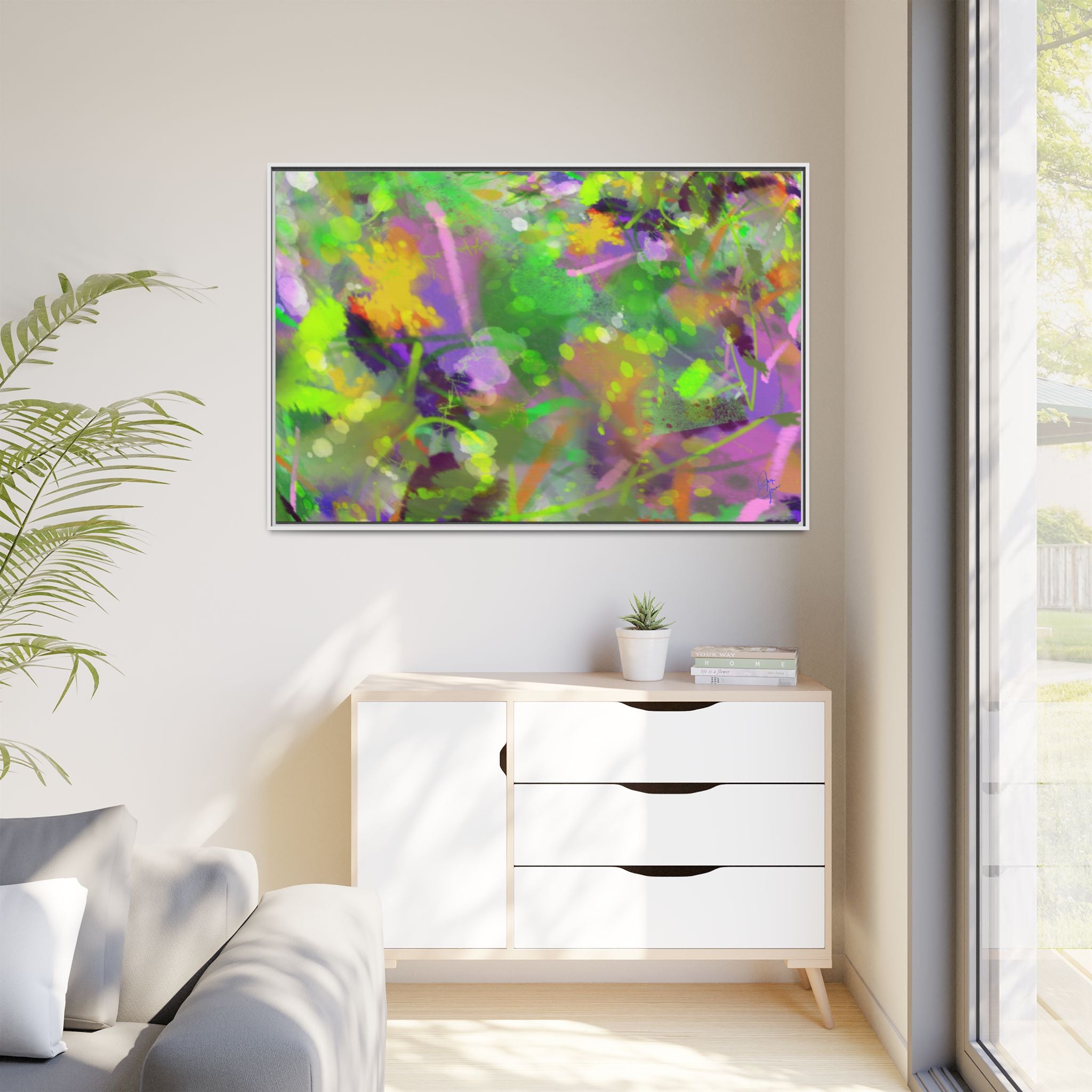 Matte Canvas, Framed (Multi-color)