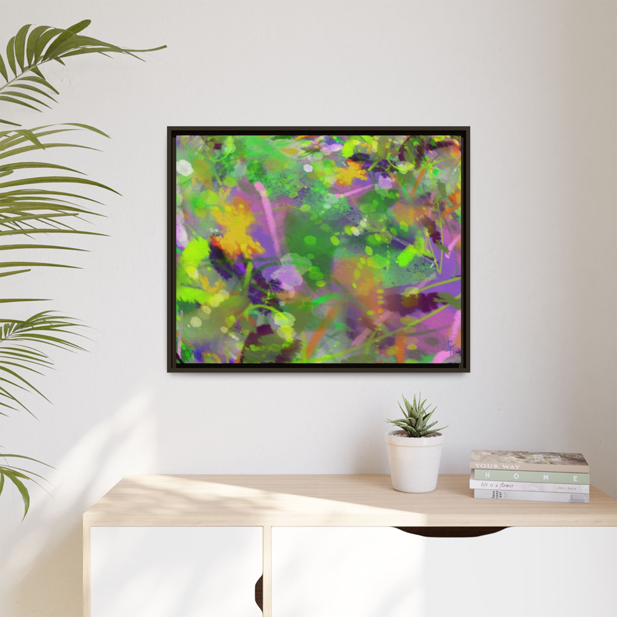 Matte Canvas, Framed (Multi-color)