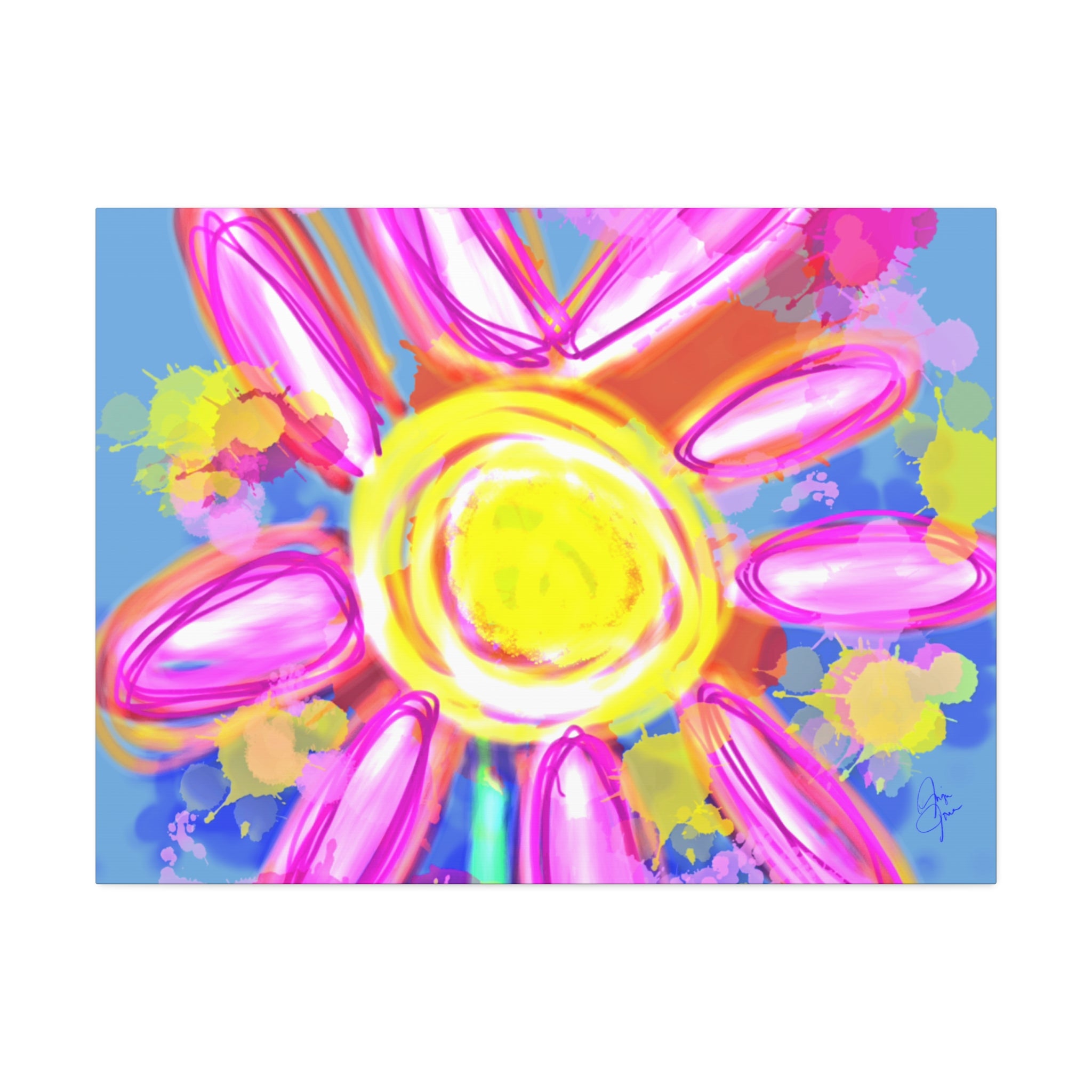 Bright Sunshine Daisy Canvas