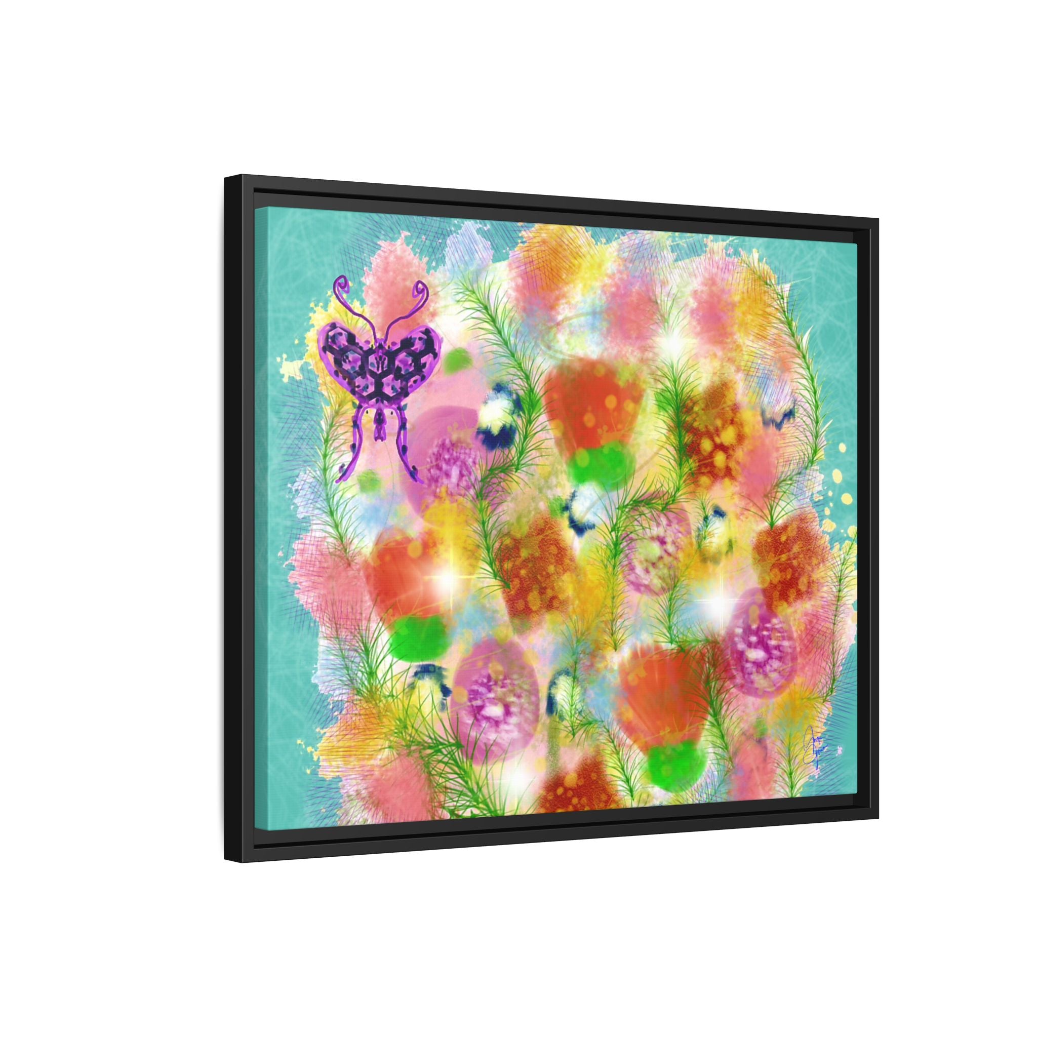 Matte Canvas, Framed (Multi-color)