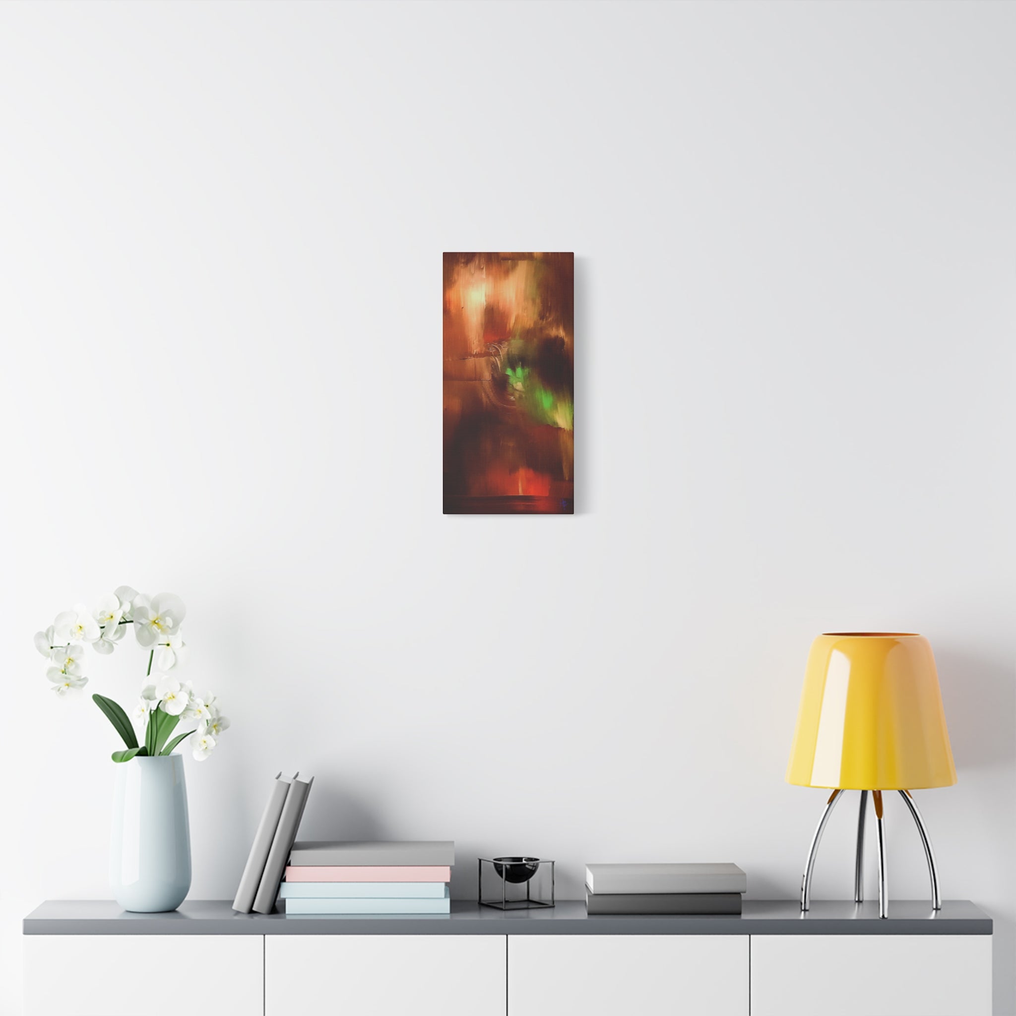 Sunset Sail Matte Canvas Wall Art — Abstract Sailing Into the Sunset (Stretched)