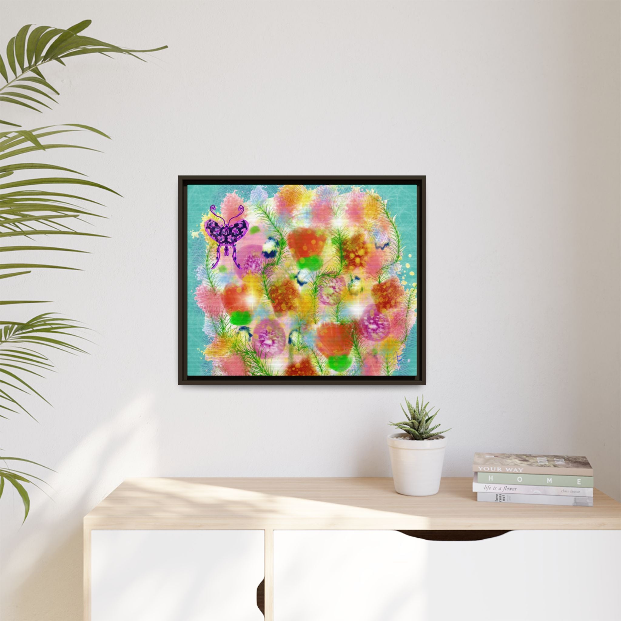 Matte Canvas, Framed (Multi-color)