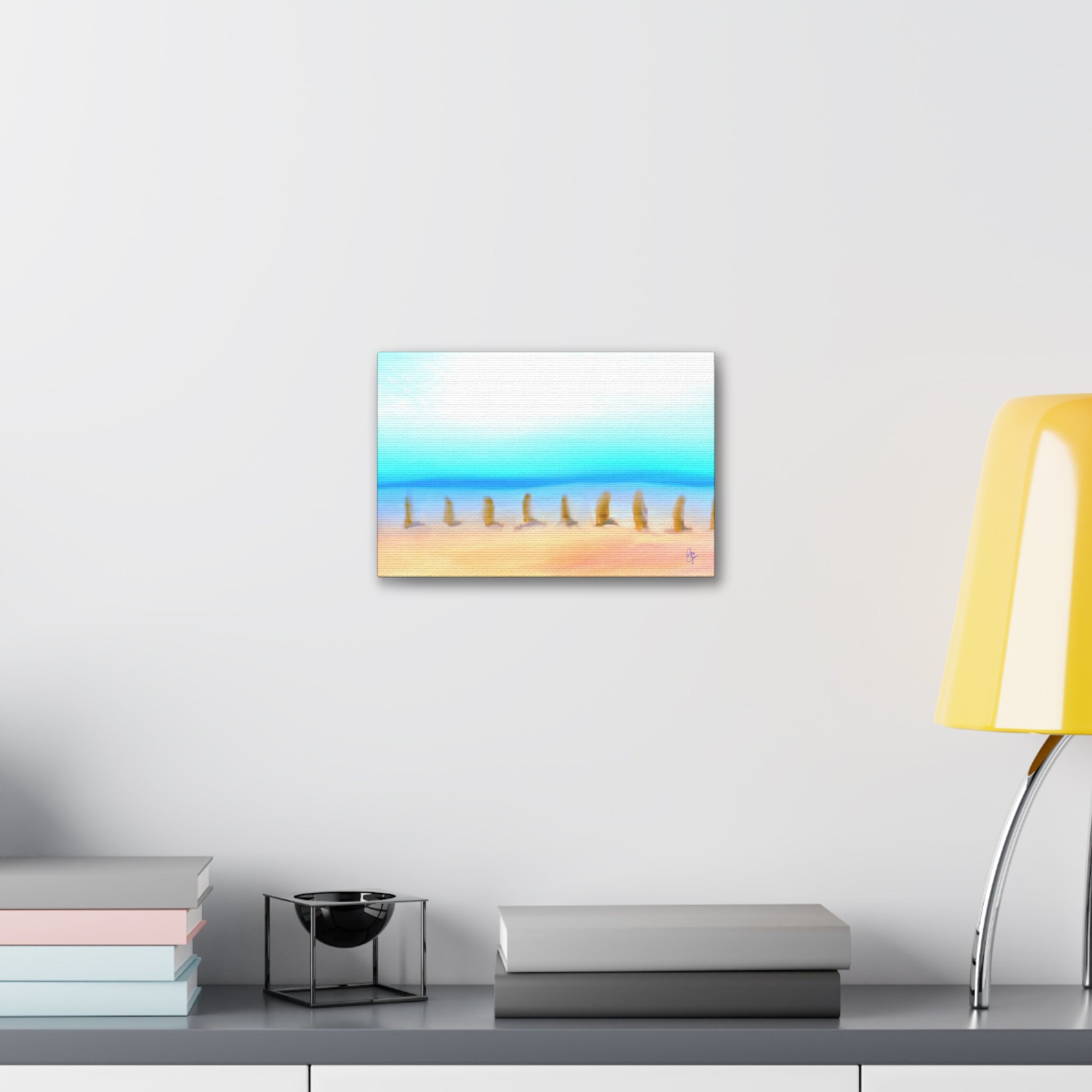 Coastal Sunrise Beach Canvas — Stretched 1.5" Seascape Wall Art
