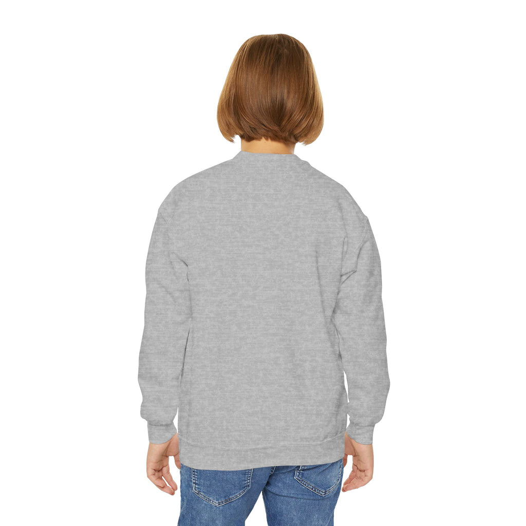 Axolotl Crewneck Sweatshirt — Cute Pink Axolotl with Sunglasses & Sunset