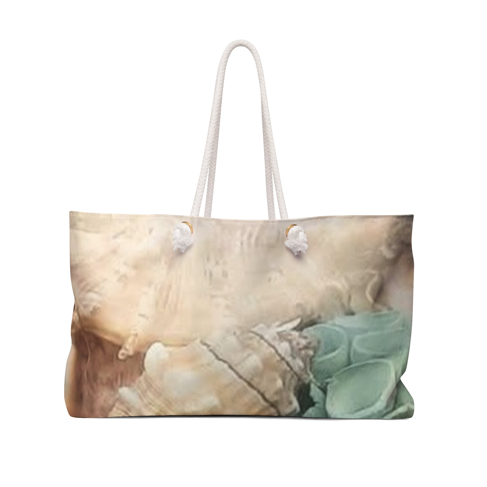Coastal Shells Weekender Bag — Beach Tote with Starfish & Seashell Design