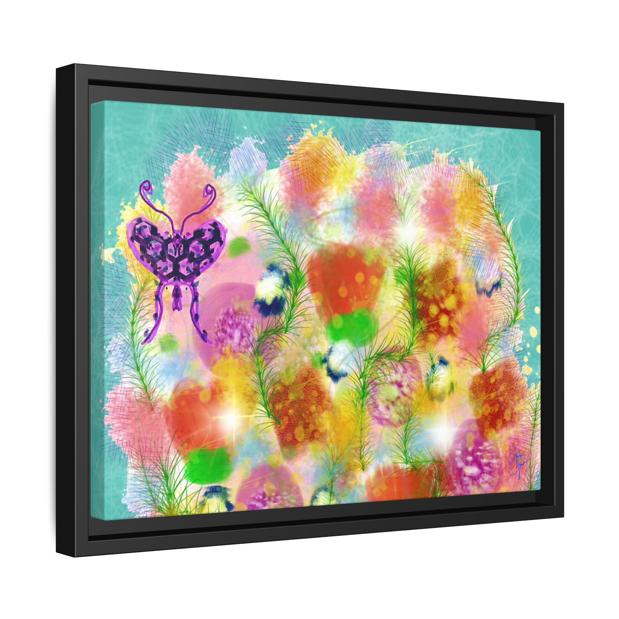 Matte Canvas, Framed (Multi-color)