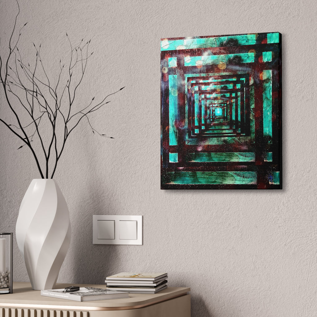 Inspirational Wall Art Canvas — "There's always a light at the end of the tunnel"