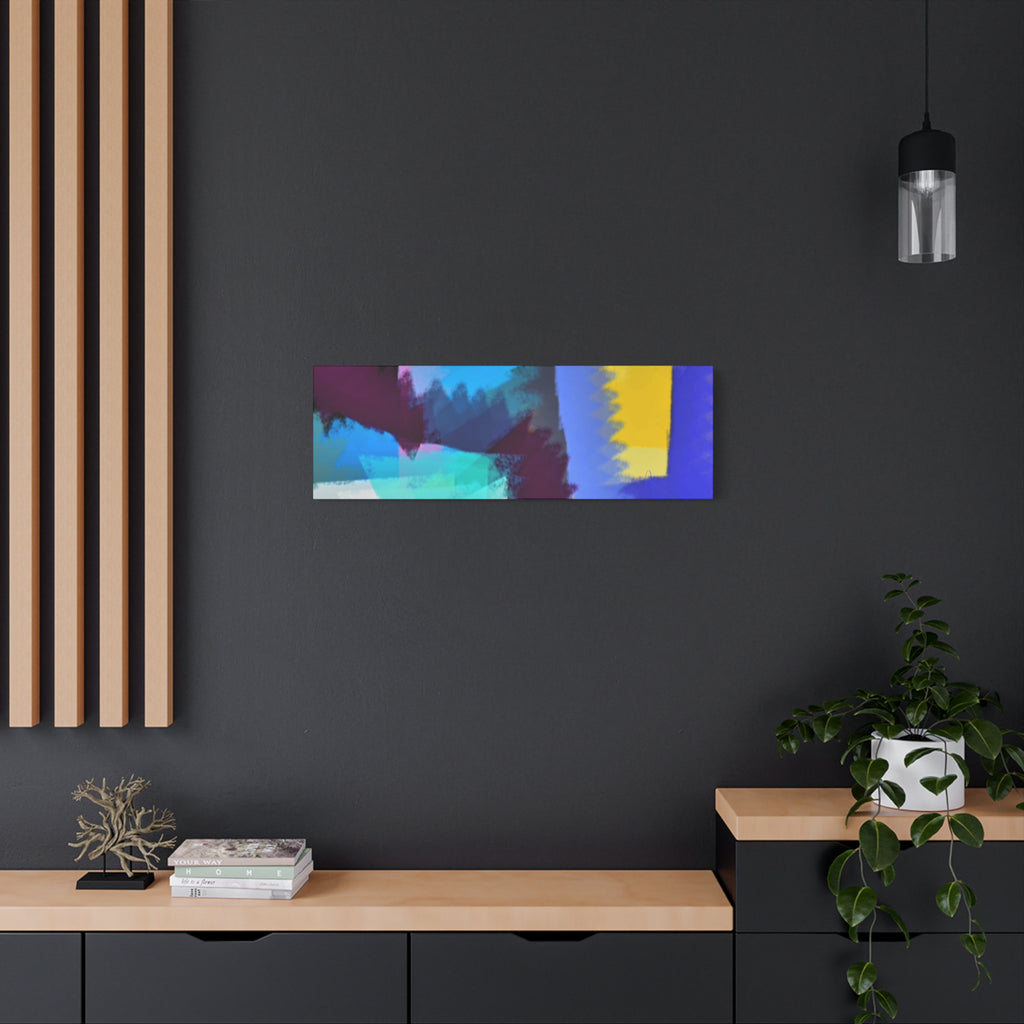 Abstract Color Burst Canvas Print — Vibrant Geometric Wall Art
