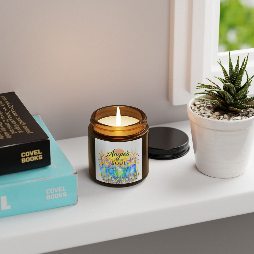 Angie's Soul Scented Soy Candle — Amber Jar Aromatherapy Candle