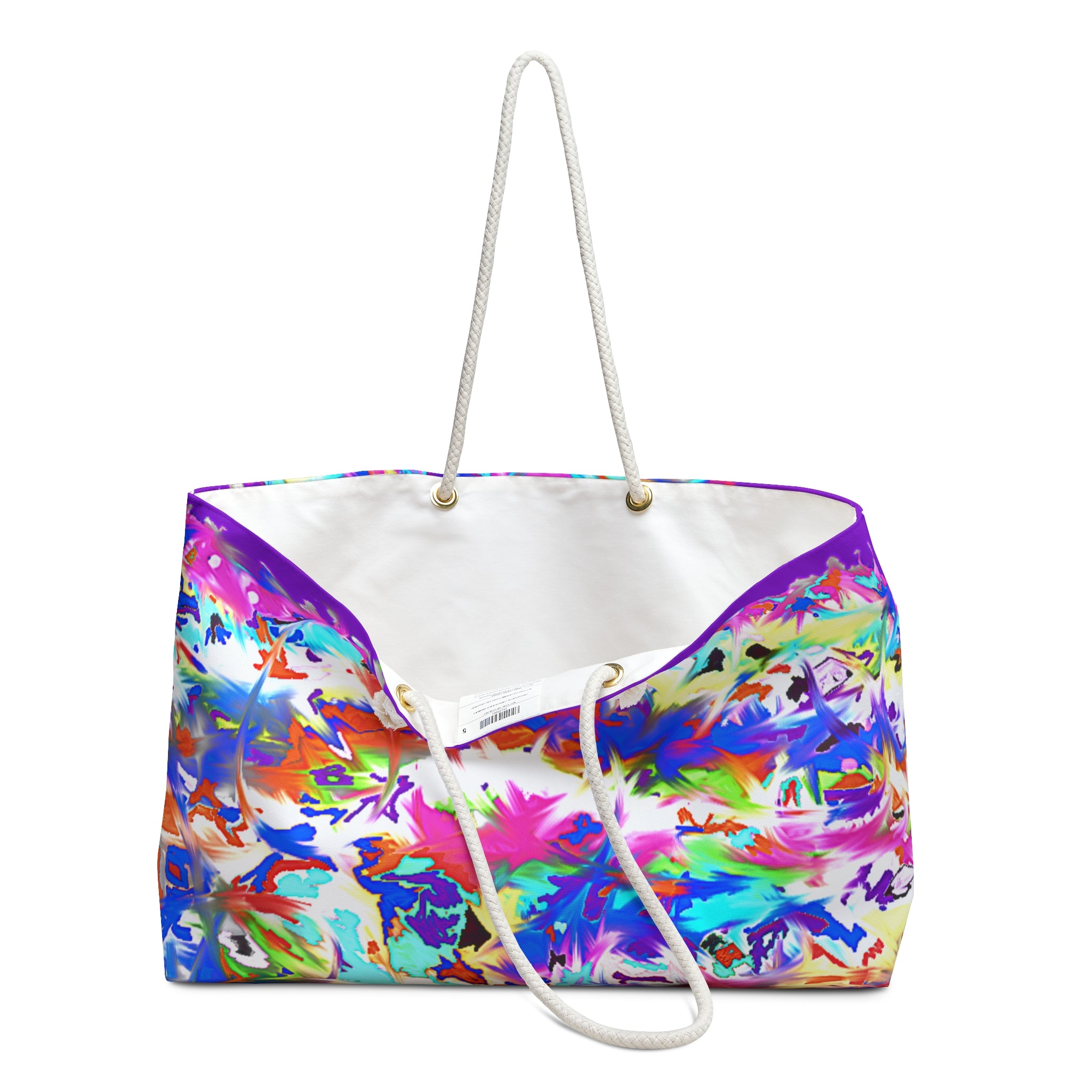 Vivid Abstract Splash Weekender Bag