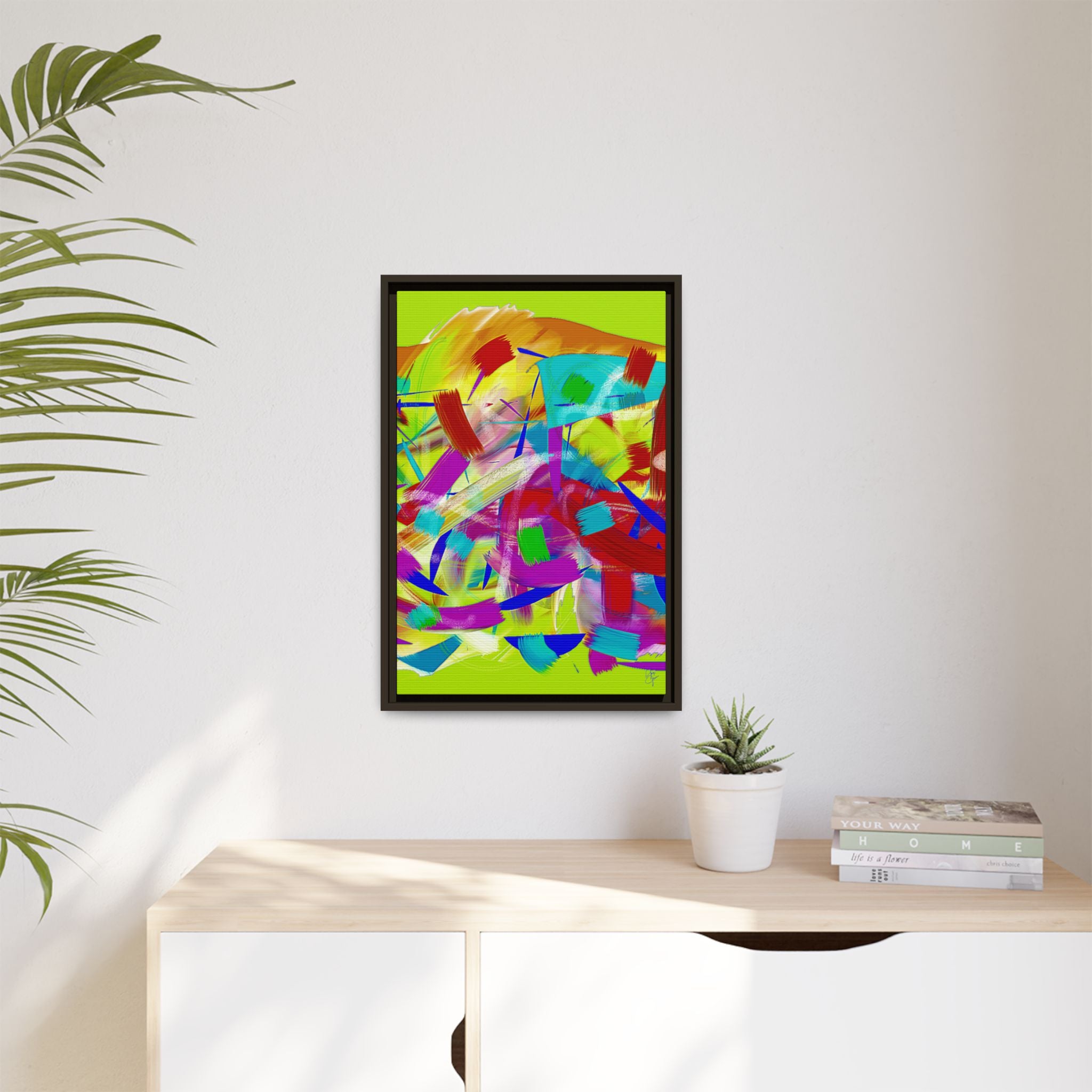 Matte Canvas, Framed (Multi-color)