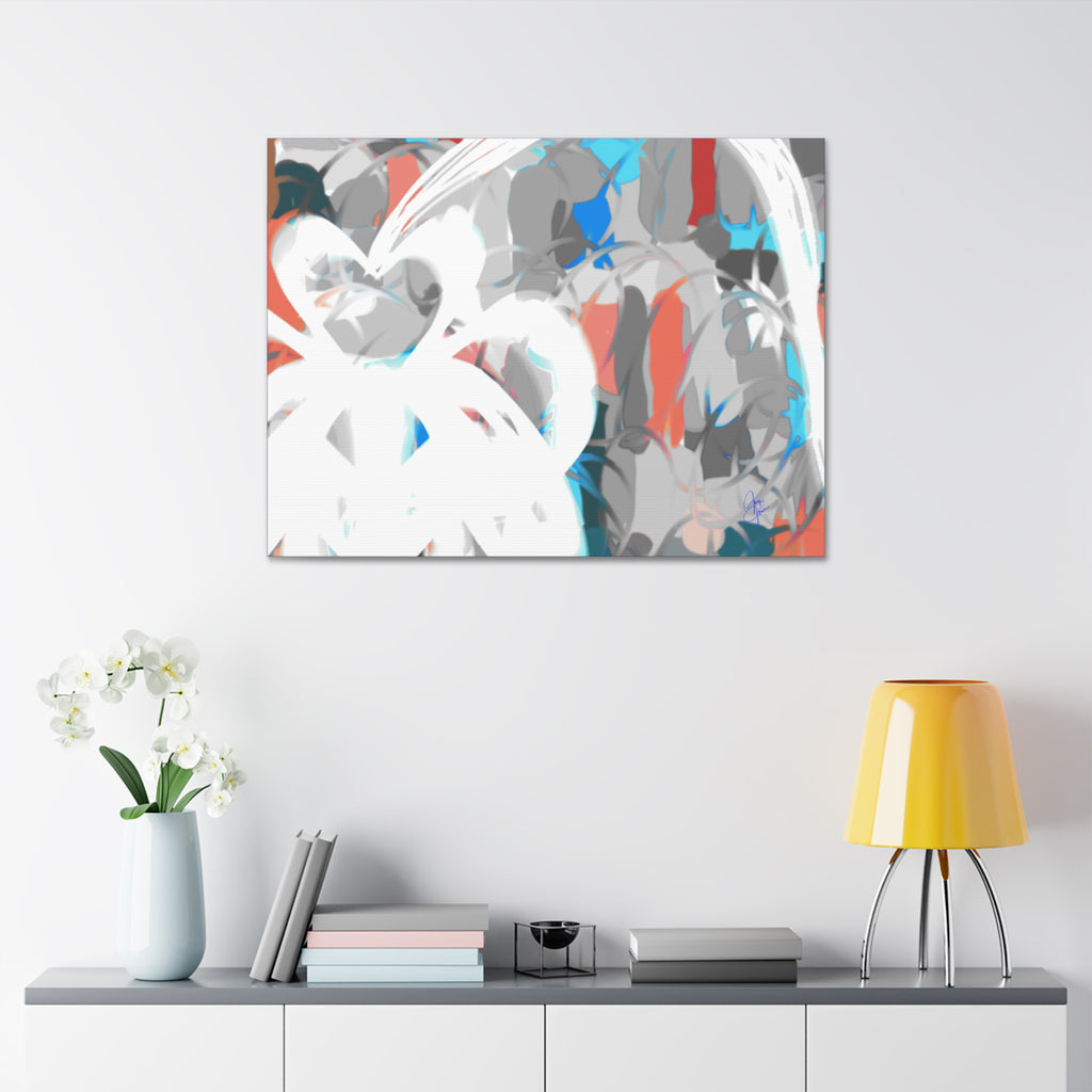 Abstract Coastal Breeze Canvas Print — Modern Stretched Wall Art
