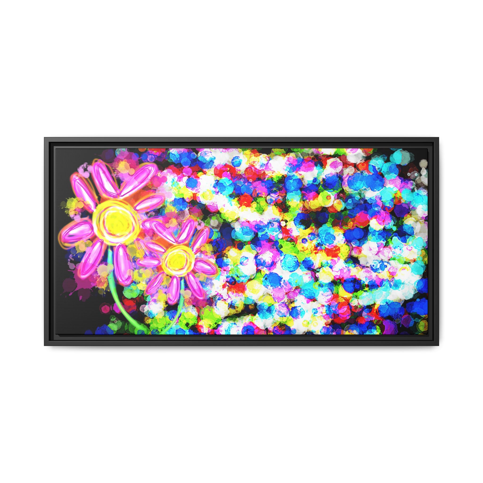 Playful Color Matte Canvas Framed Wall Art