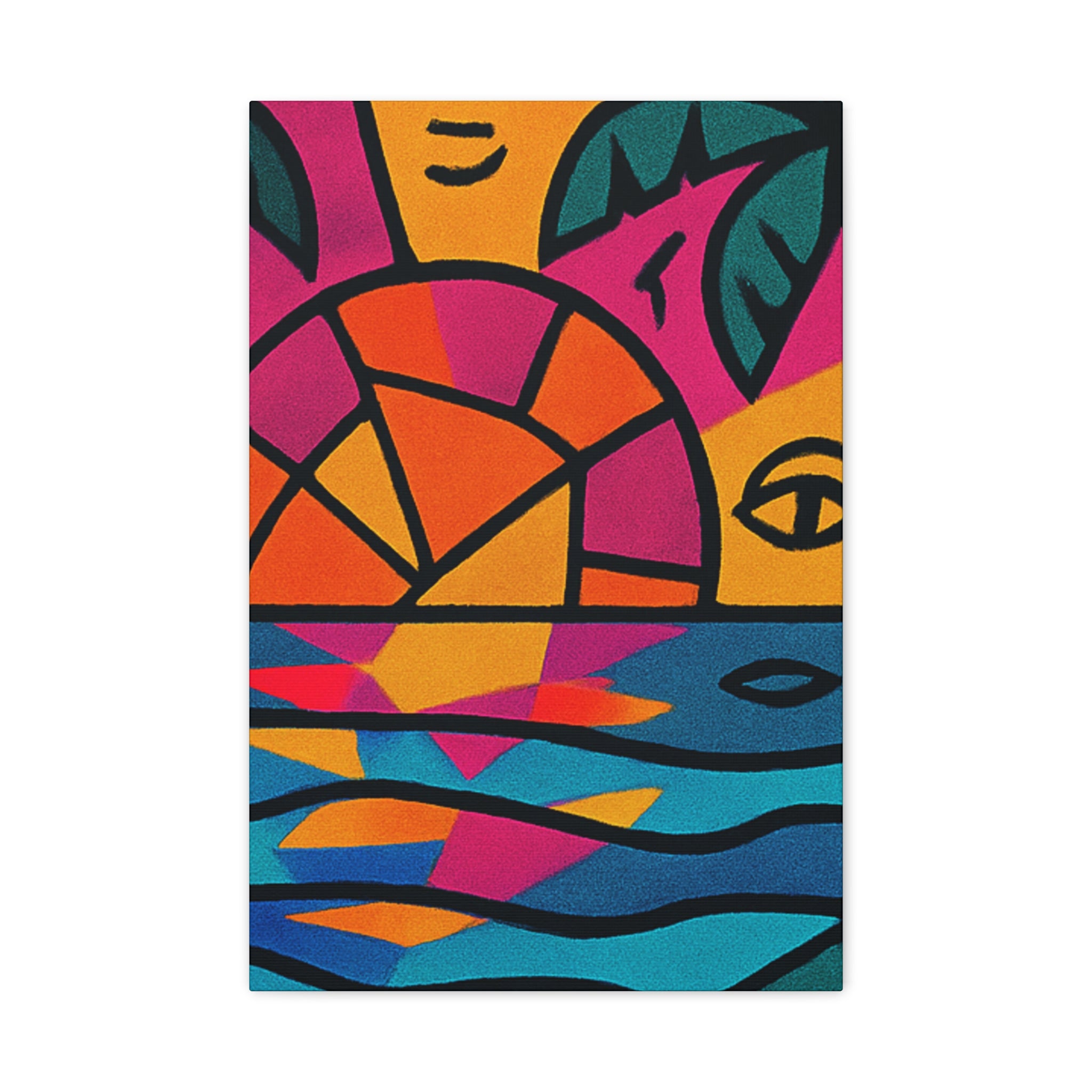 Canvas Print - Picasso Inspired Beach Scene