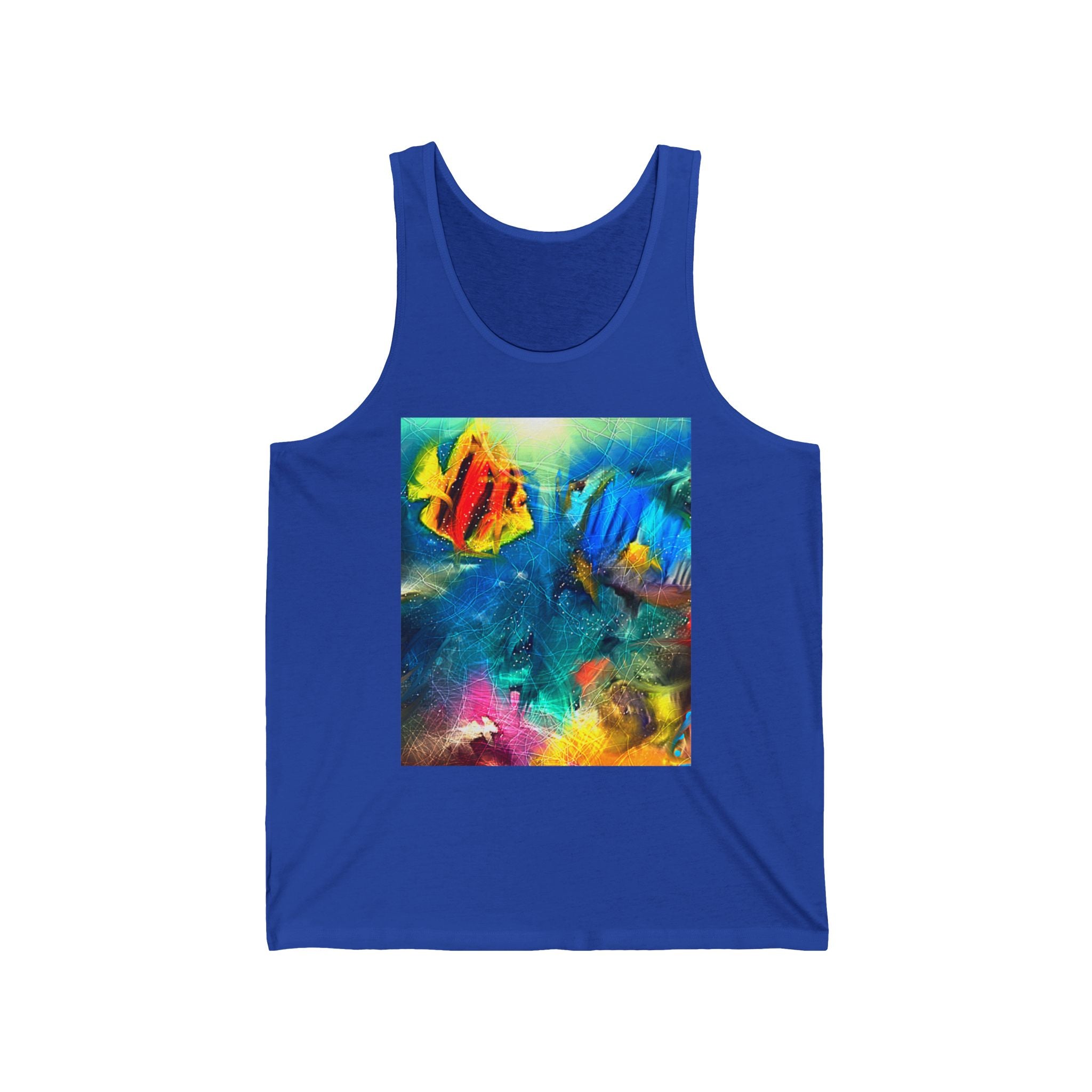 Abstract Tropical Fish Art Tank
