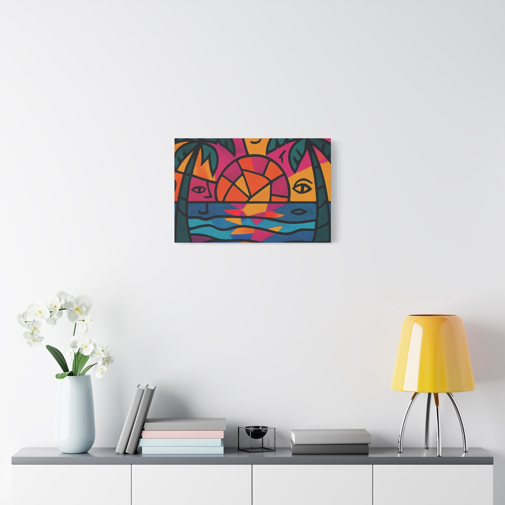 Canvas Print - Picasso Inspired Beach Scene