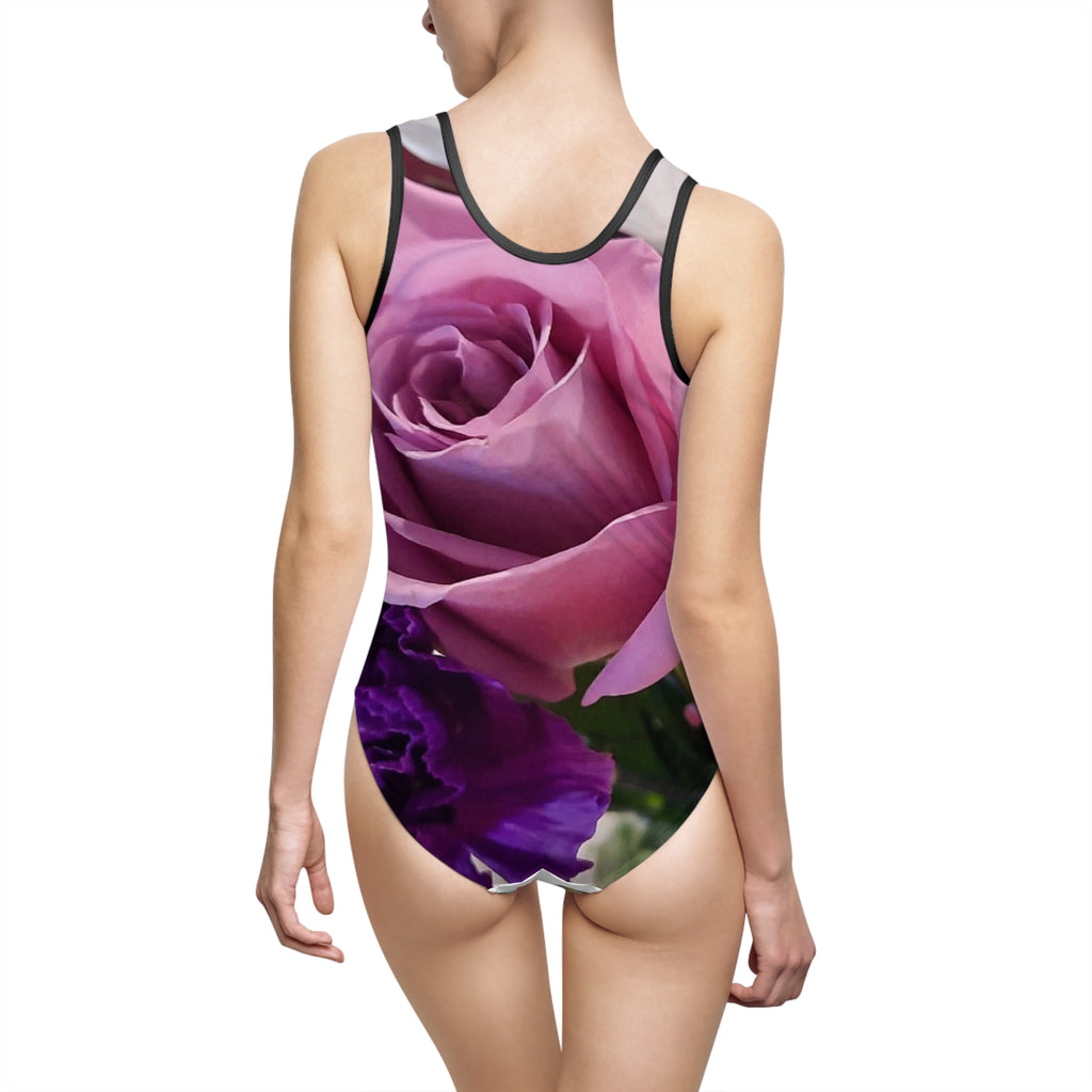 Floral Women's One-Piece Swimsuit - Perfect for Summer Beach Days