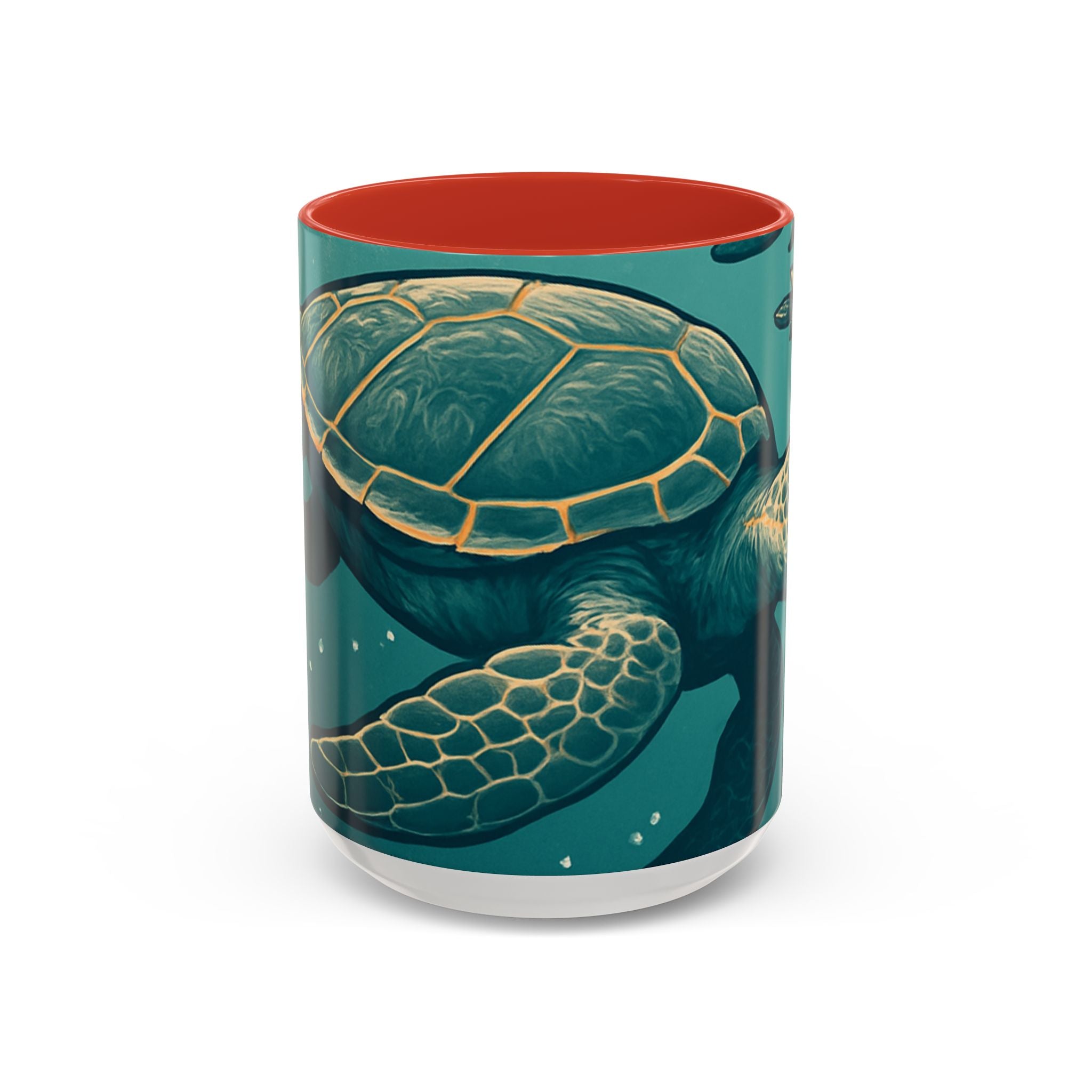 Tropical Turtle Accent Coffee Mug