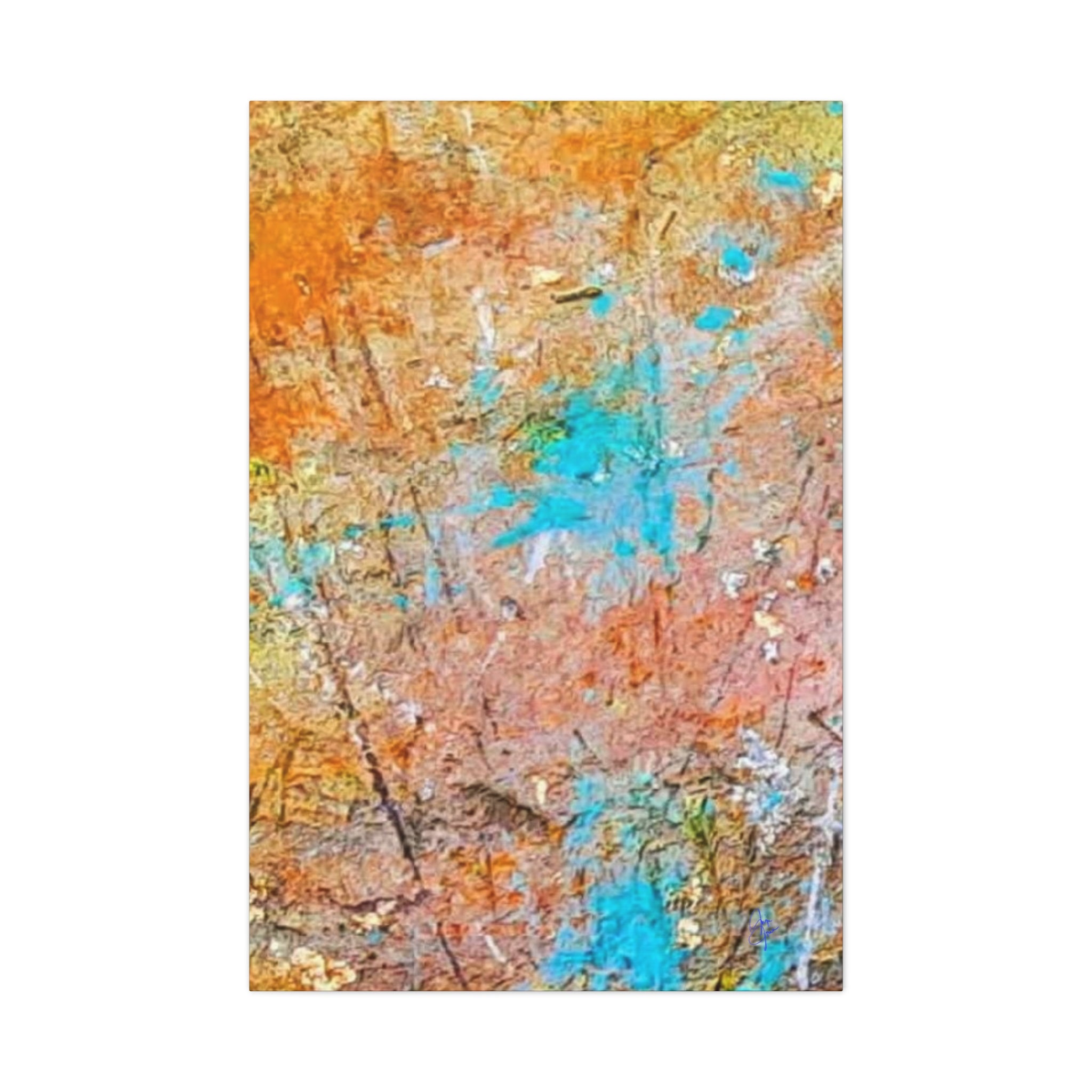 Matte Canvas Wall Art — 'Walk in the Woods' Abstract by Angie Jones (Stretched 1.25")