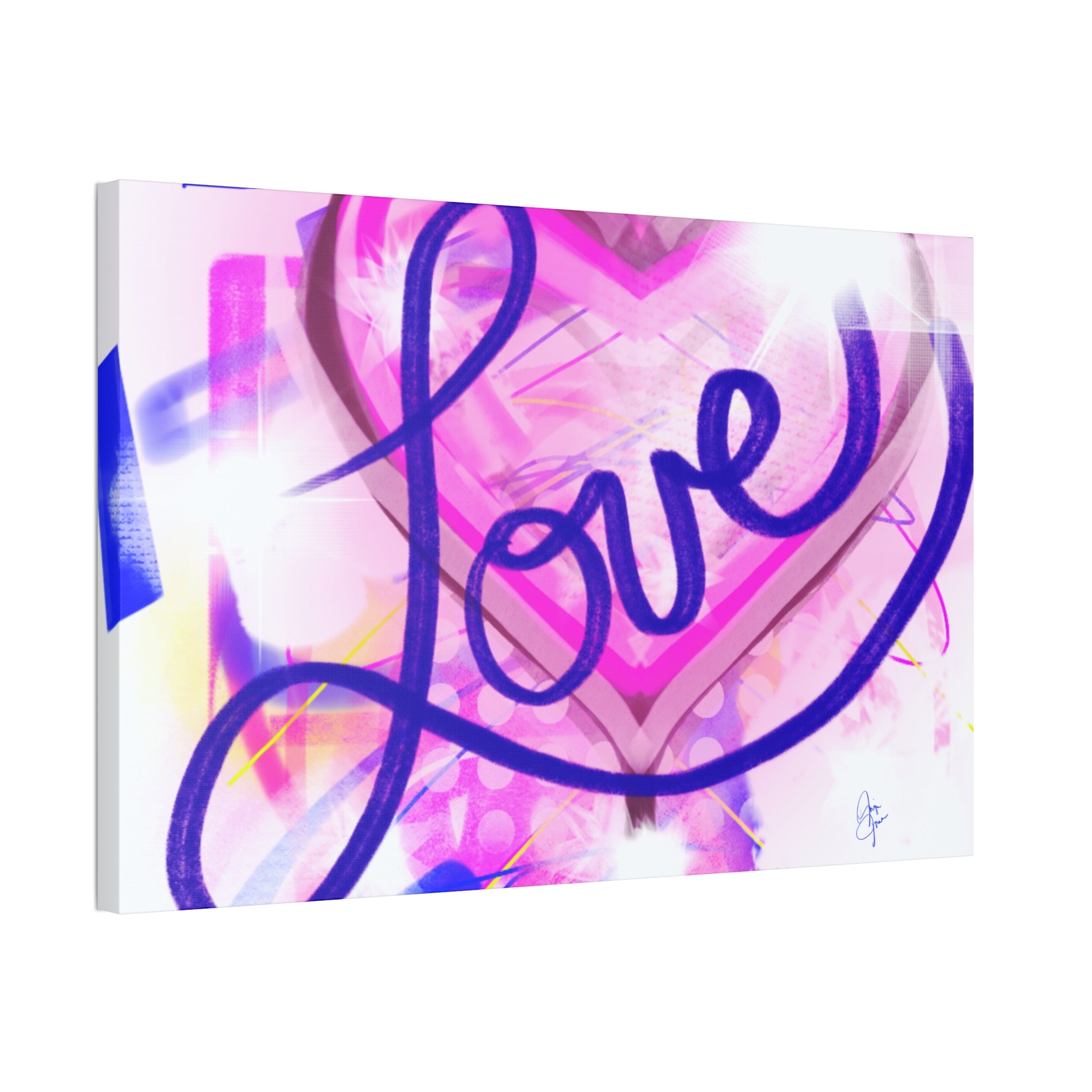 Valentine "Love Your Valentine" Stretched Canvas Wall Art