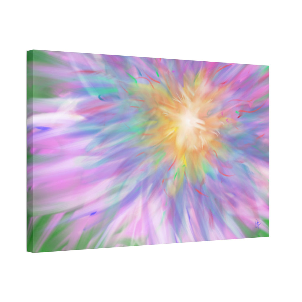 Vibrant Lilypad Stretched Canvas Wall Art