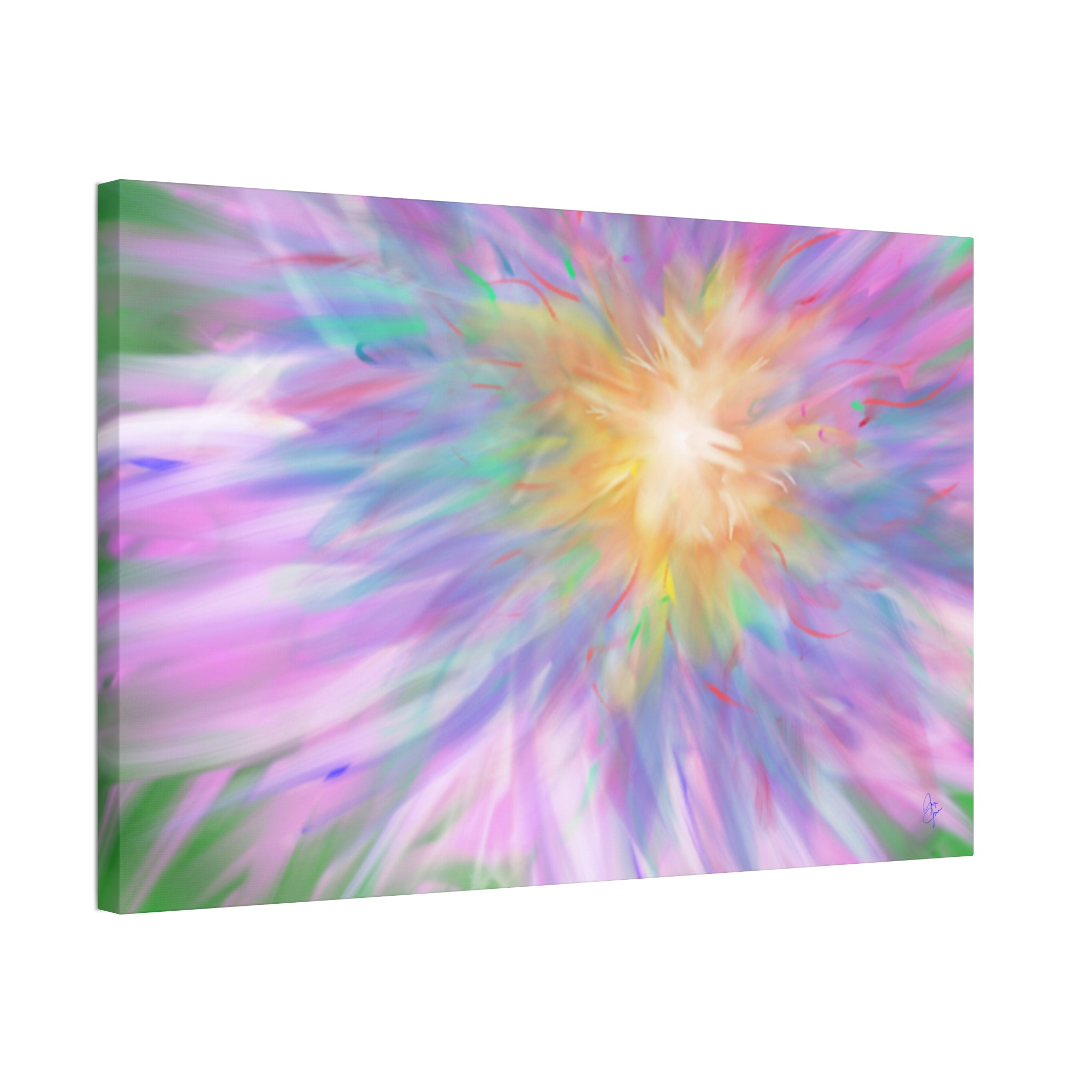 Vibrant Lilypad Stretched Canvas Wall Art