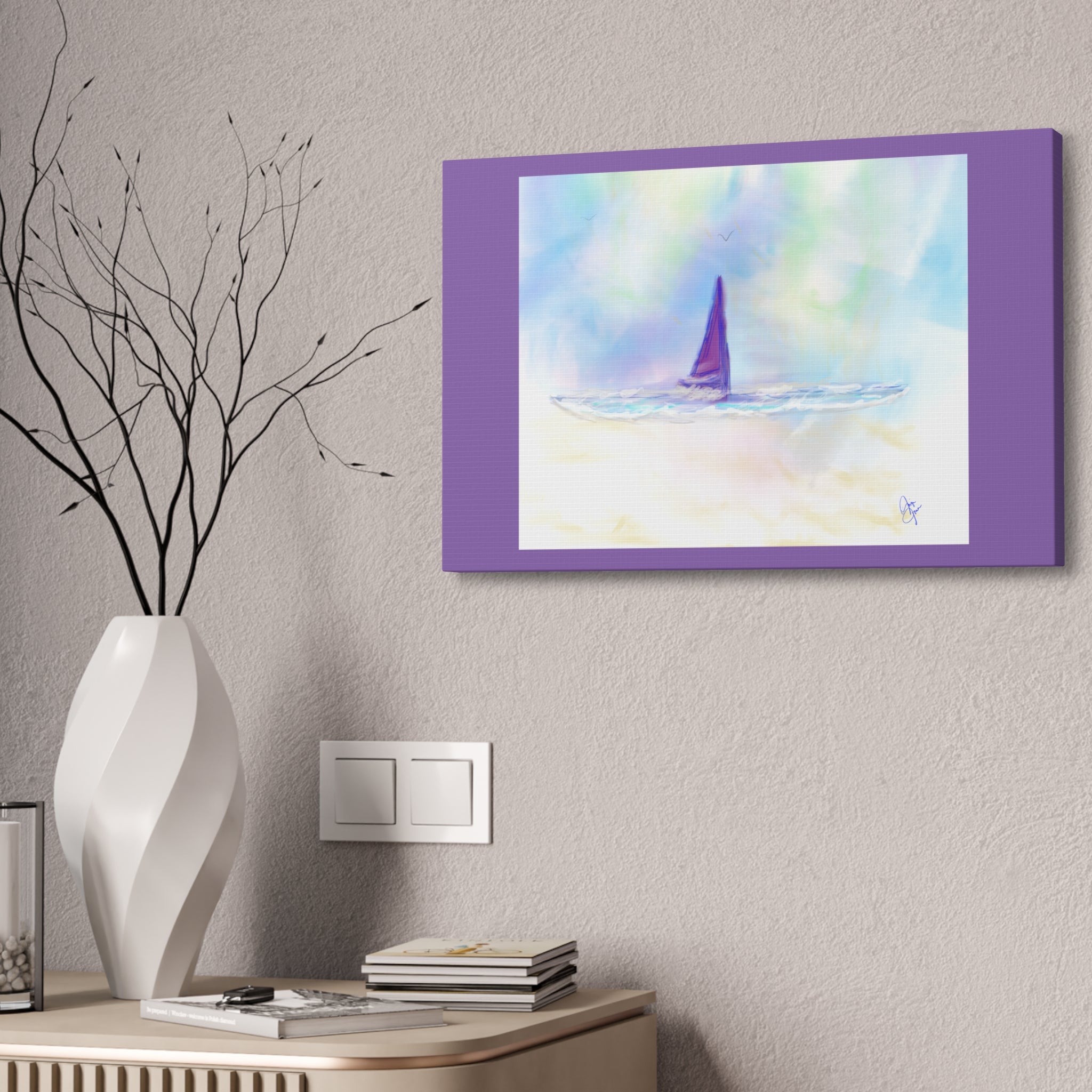 Sailboat Seascape Canvas