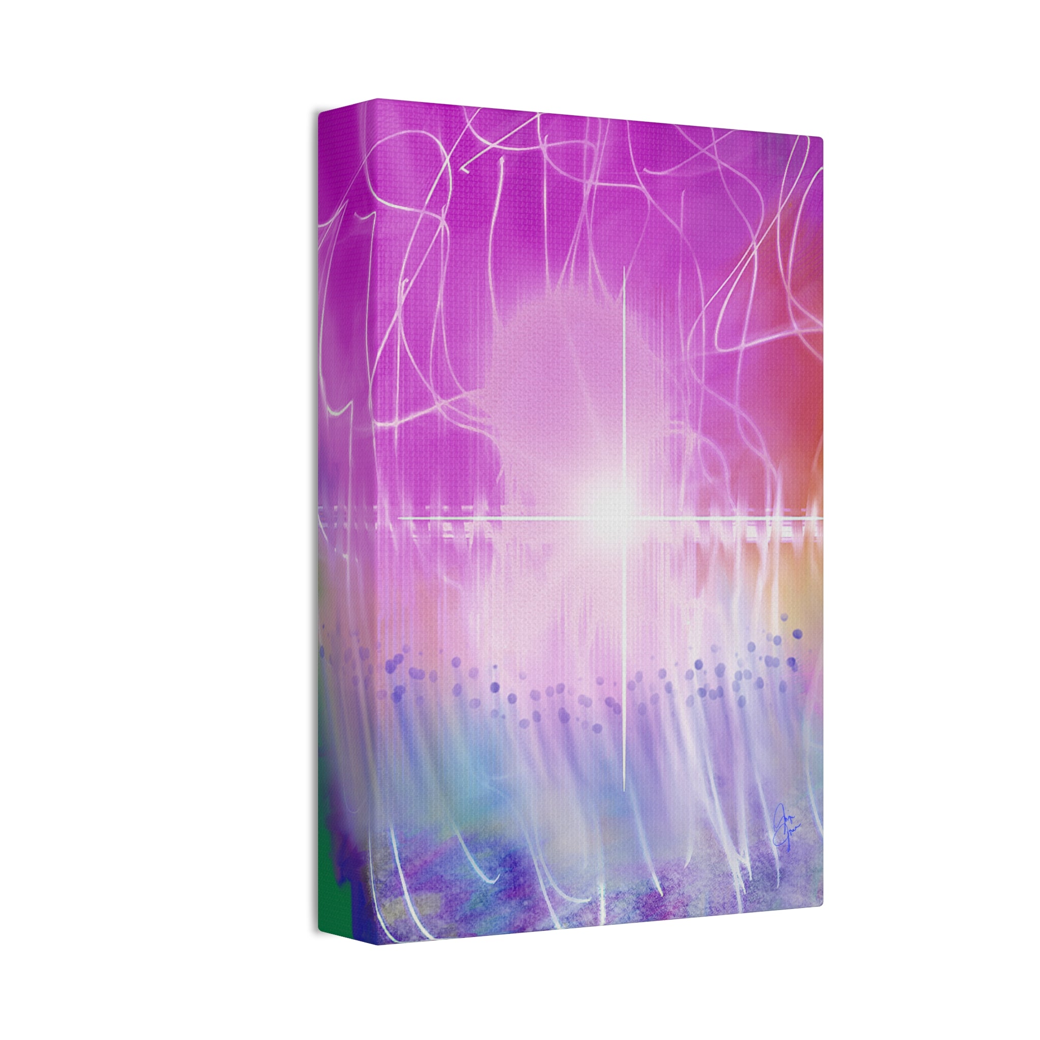 Abstract Radiant Light Canvas