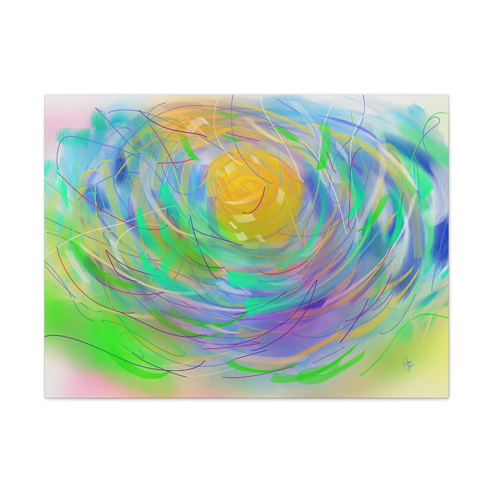 Abstract Floral Canvas