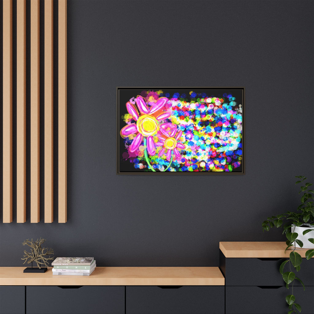 Playful Color Matte Canvas Framed Wall Art