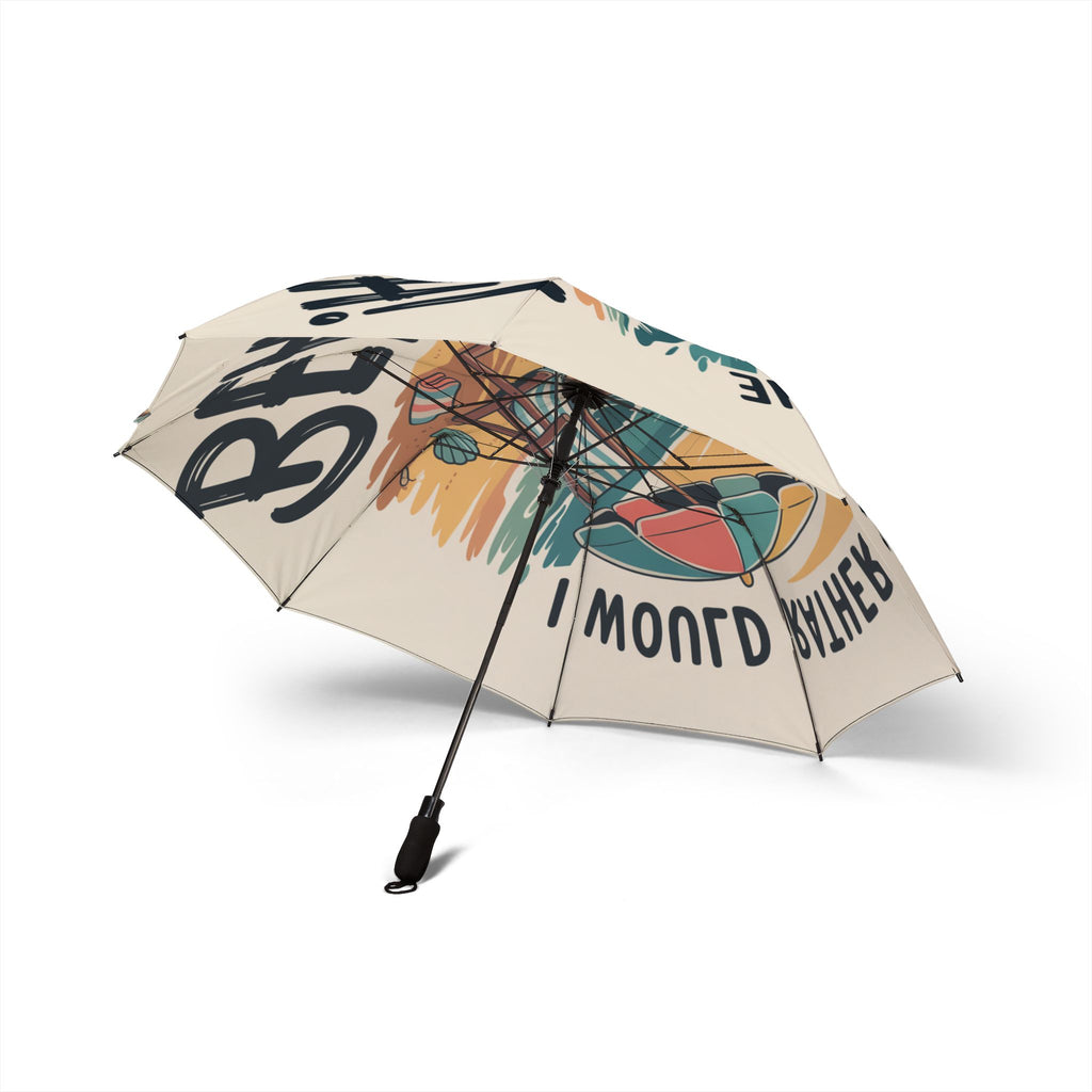 Beach Vibes Semi-Automatic Foldable Umbrella