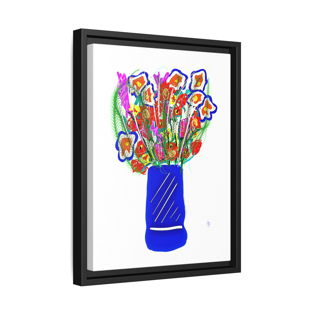 Floral Bouquet Matte Canvas Print — Framed Wall Art
