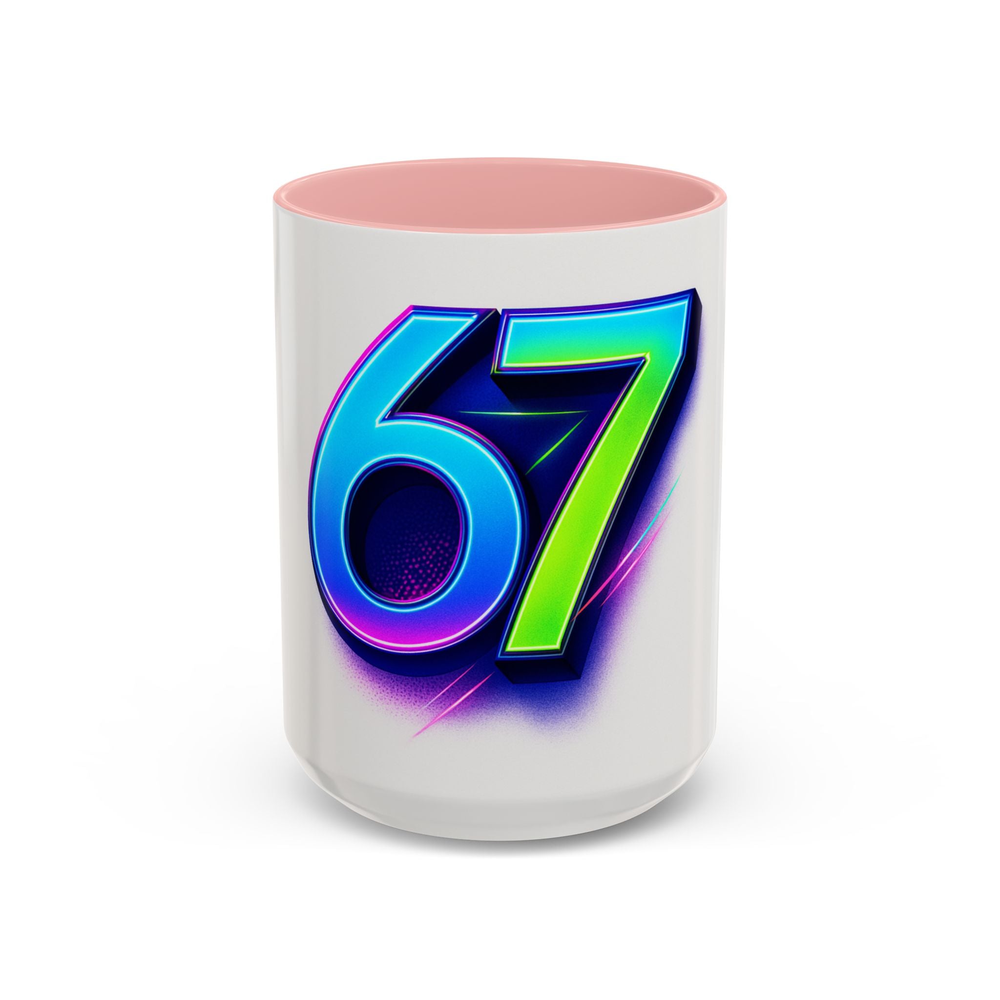 Accent Coffee Mug — Numbers 6 & 7 Kids Design (11/15 oz)