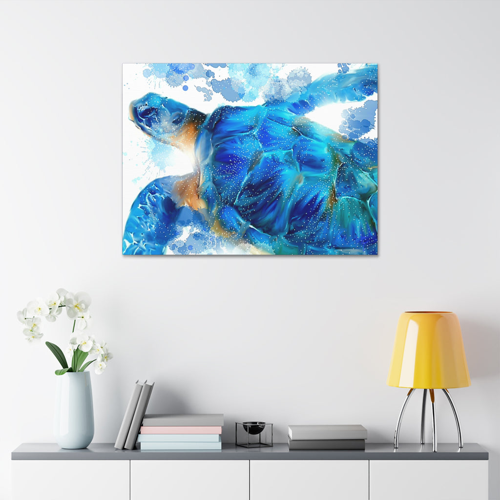 Sea Turtle Canvas Stretch — Stretched Canvas Wall Art (1.5")