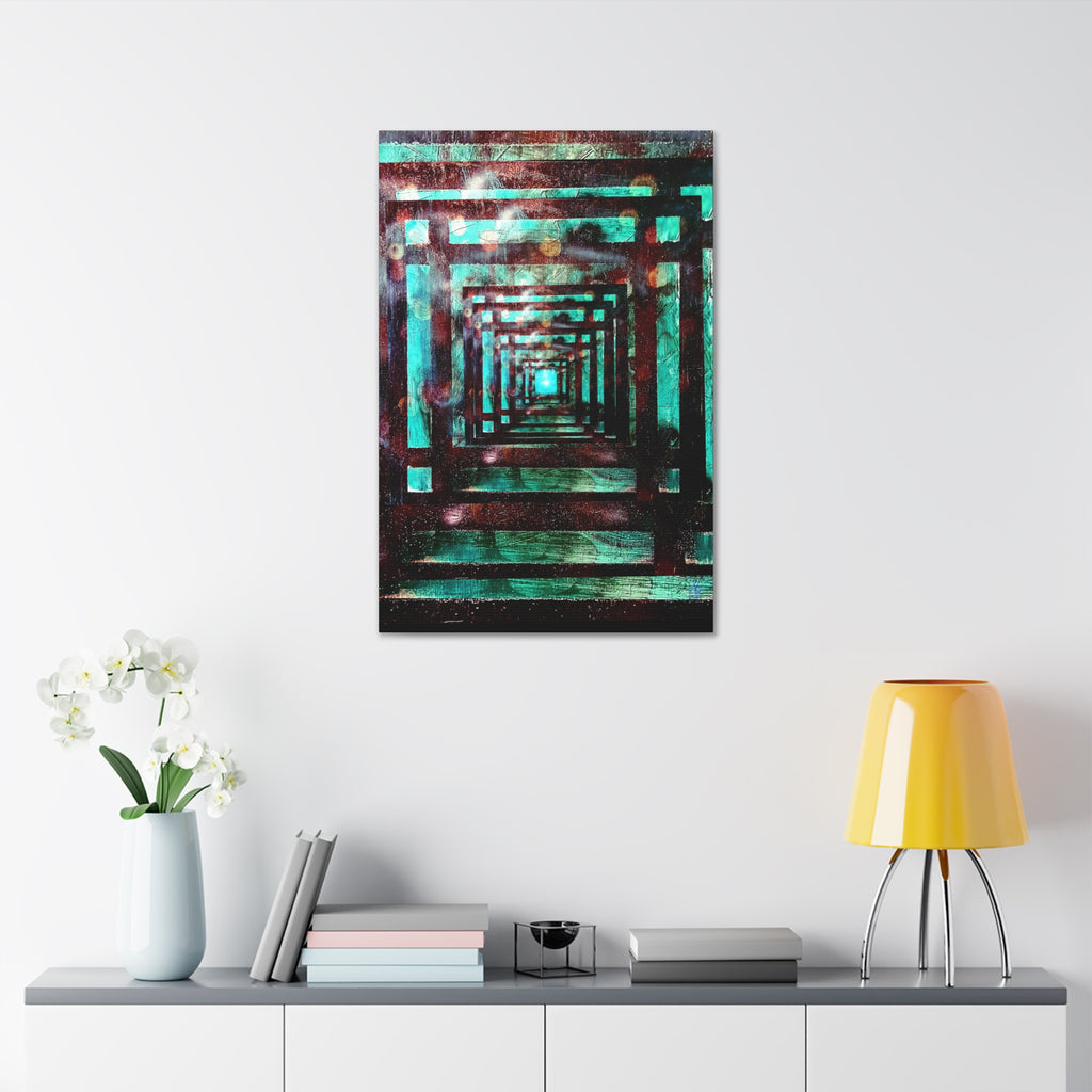 Inspirational Wall Art Canvas — "There's always a light at the end of the tunnel"