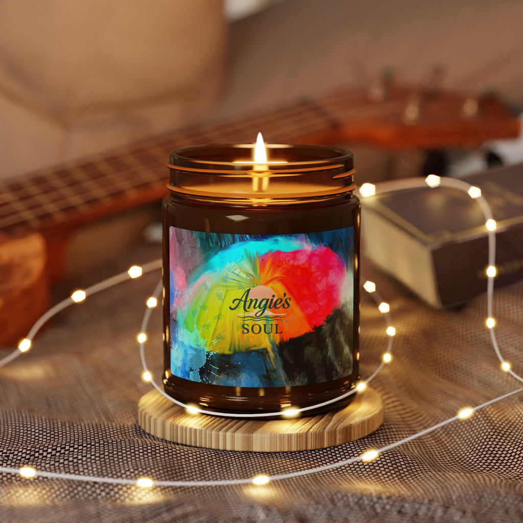 Soy Candle - 'Angie's Soul' Amber Jar Scented Candle (Multi-Size)