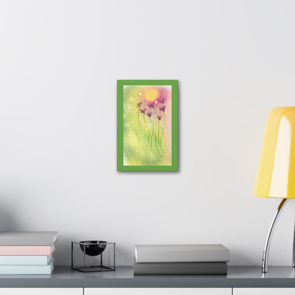 Spring Meadow Floral Canvas Stretched Wall Art (1.5" Depth)