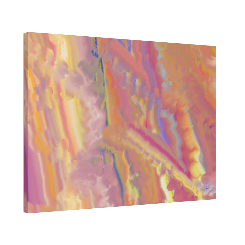 Abstract Sunset Hues Canvas — 1.5" Stretched Wall Art