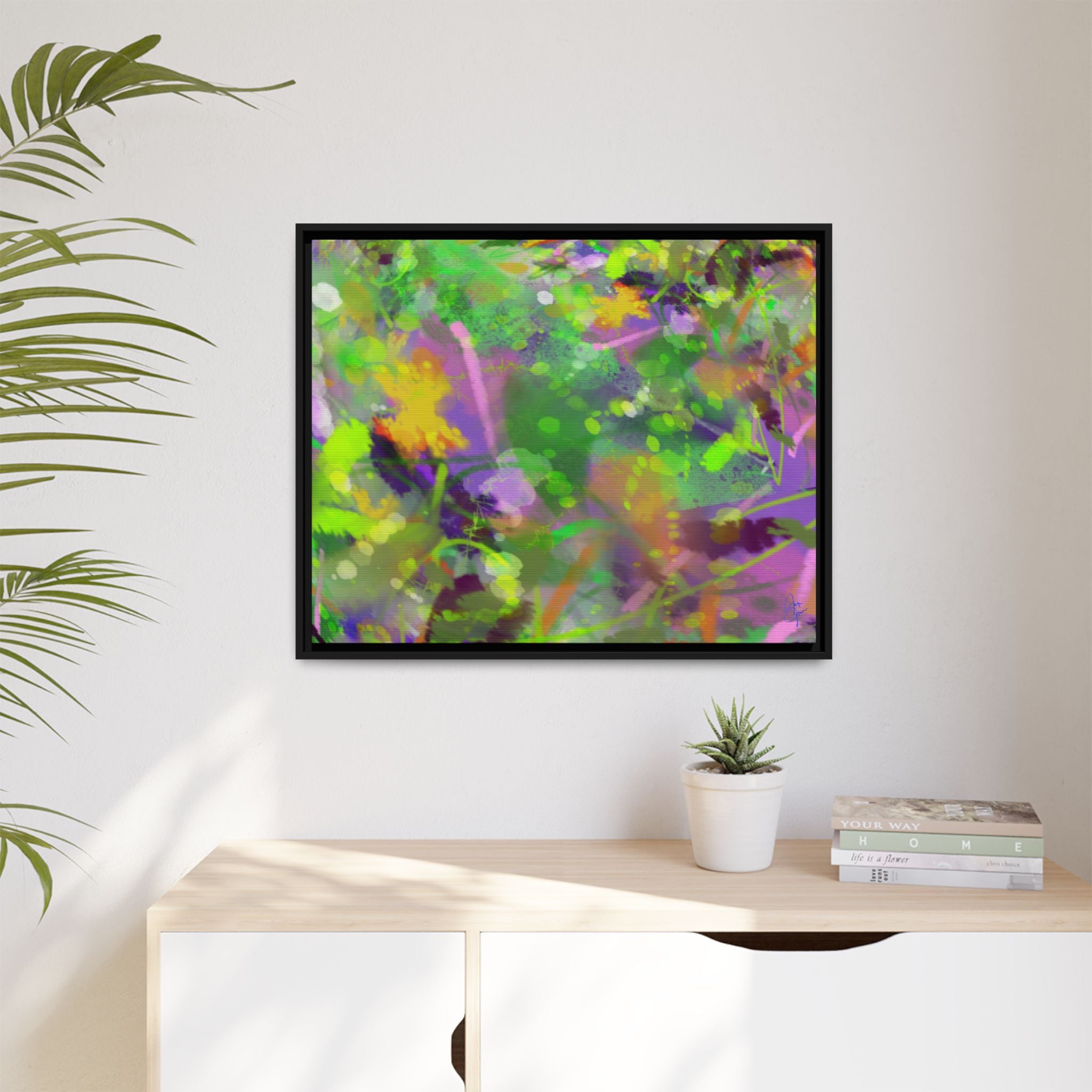 Matte Canvas, Framed (Multi-color)