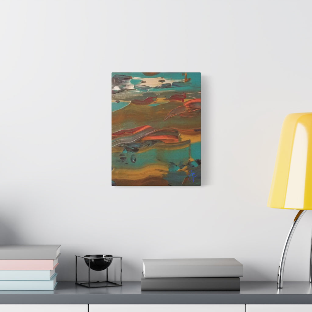 Abstract Colorwave Matte Canvas Print — Stretched 1.25" Wall Art
