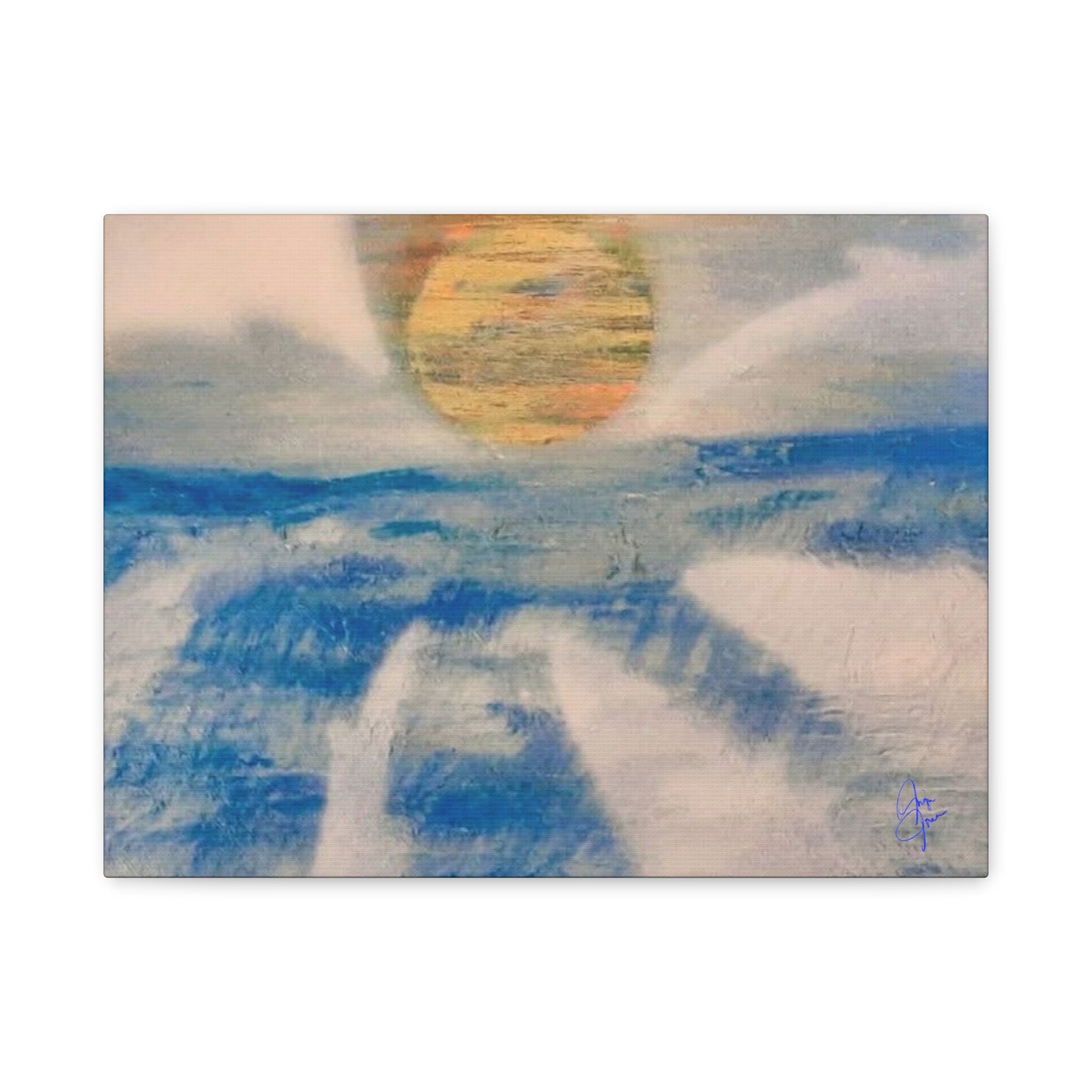 Serene Ocean Sunset Canvas Art