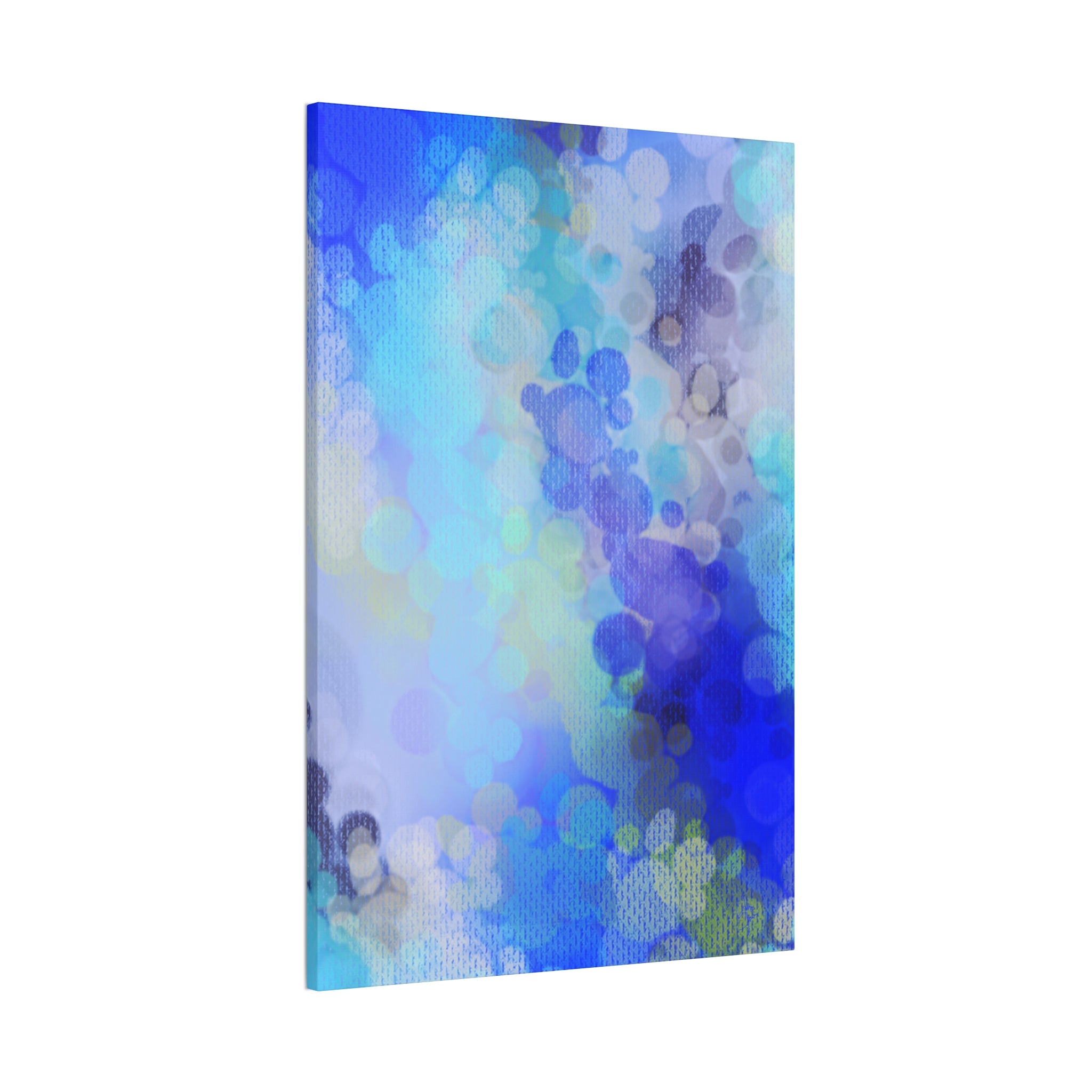 Blue Bokeh Abstract Canvas Print