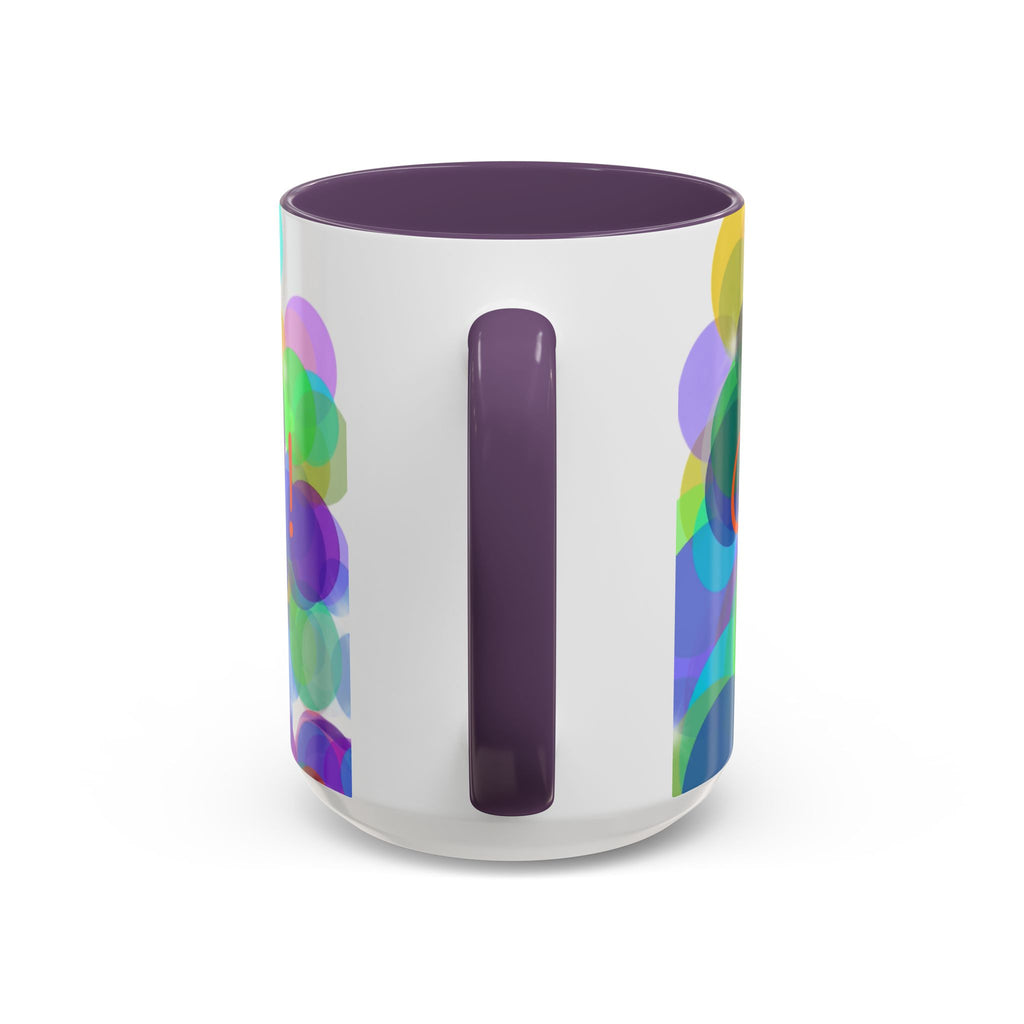 Colorful Bokeh "Choose Joy!" Accent Coffee Mug (11/15oz)