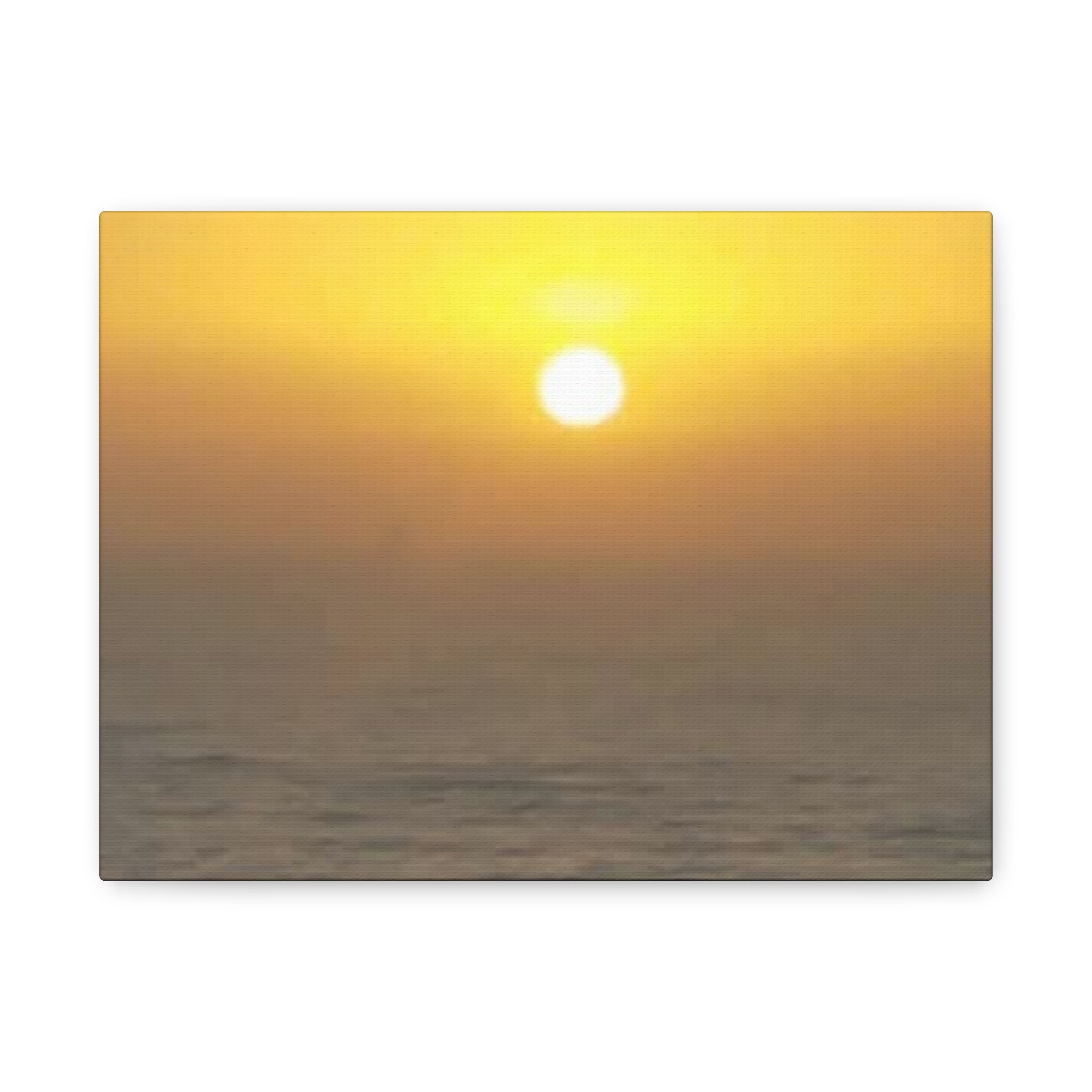 Sunset Ocean Canvas Art Print