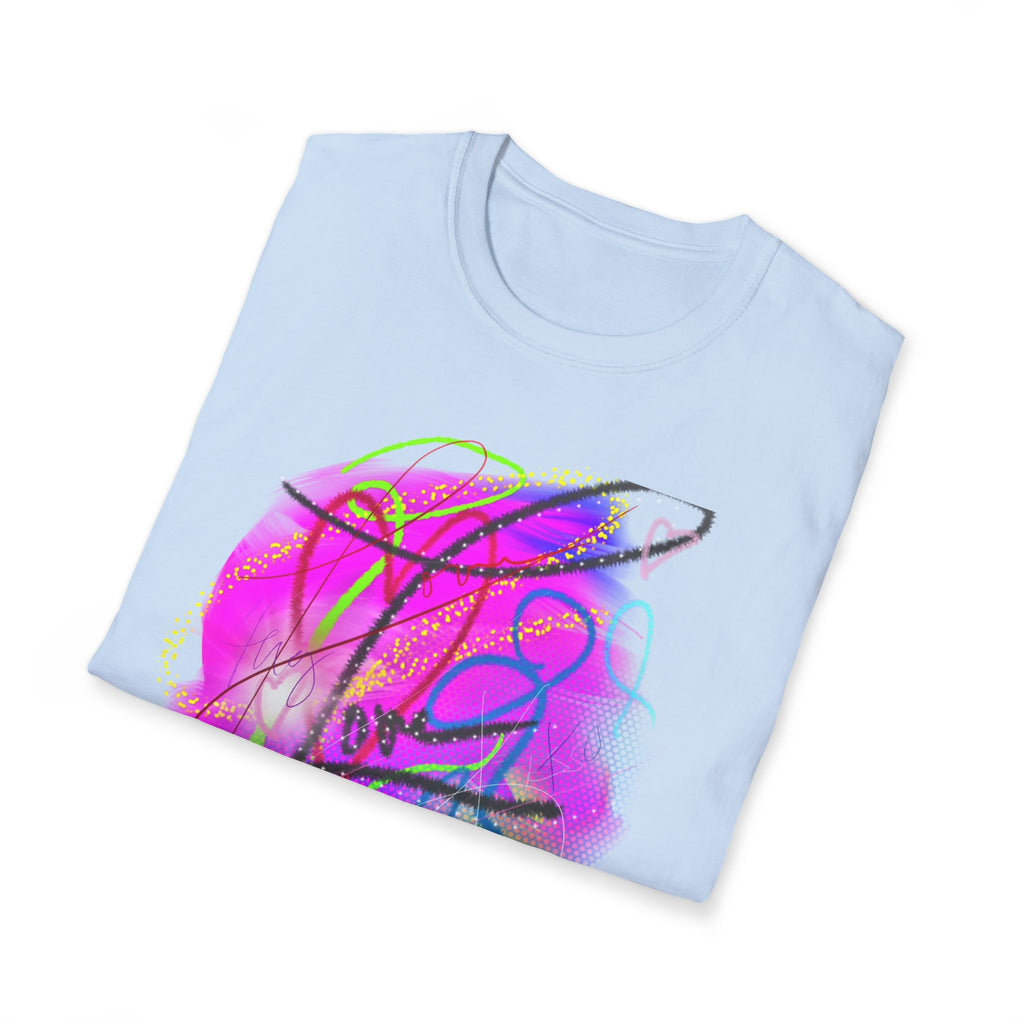 Abstract Neon Love T-Shirt — Colorful Graffiti Art Tee