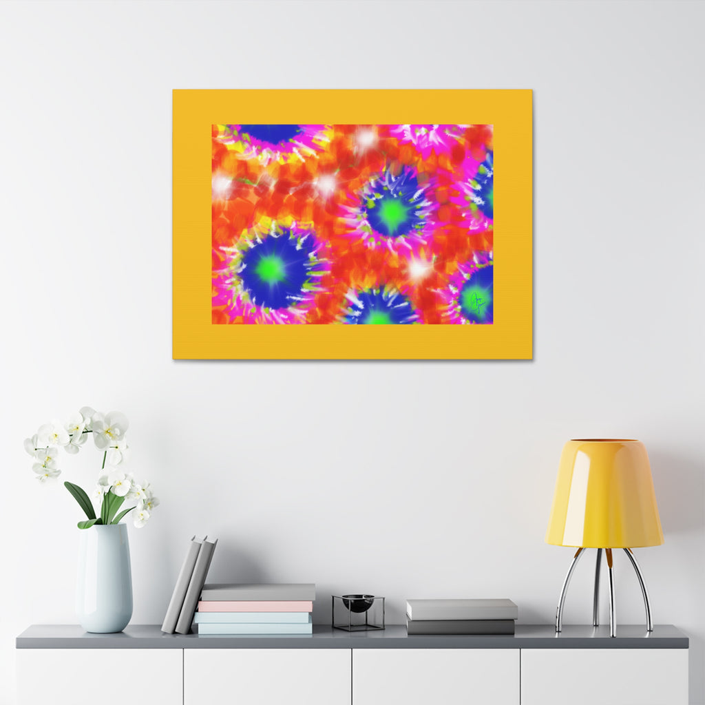 Tie-Dye Burst Canvas Print — Vibrant Abstract Wall Art